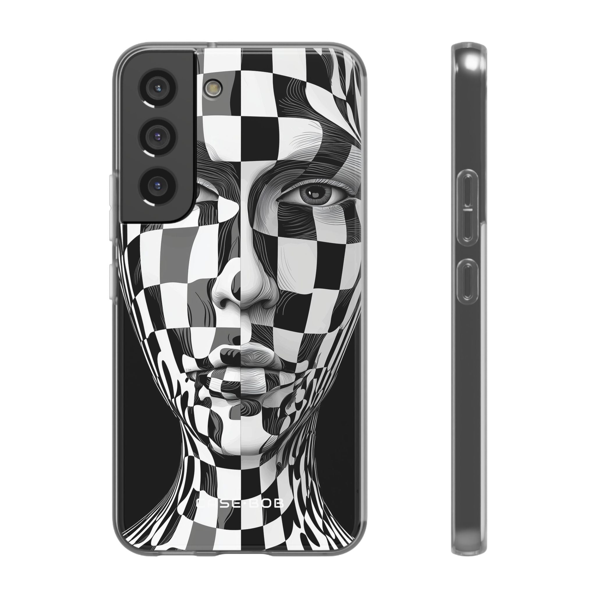 Checkered Face Samsung S22 - Soft