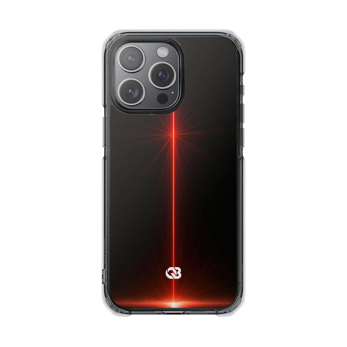 Red Impact MagSafe Phone Case for iPhone - Crimson Flare Vector