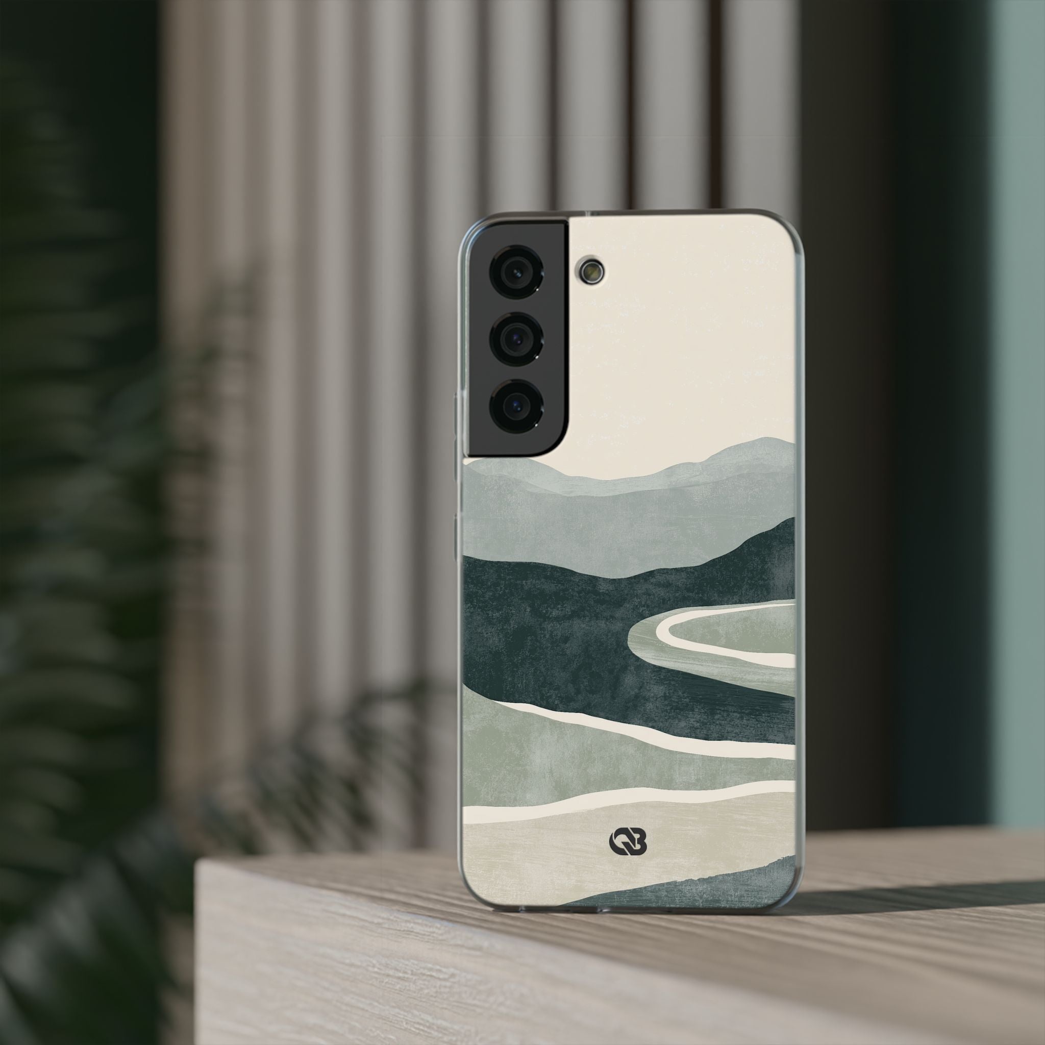 Green Lite Phone Case for Samsung - Misty Sage Valley