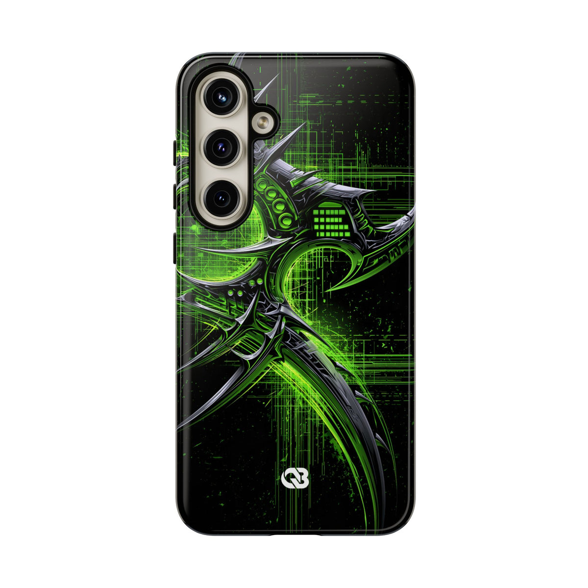 Cyber Sigil Grid · Tough Phone Case for Samsung · Green