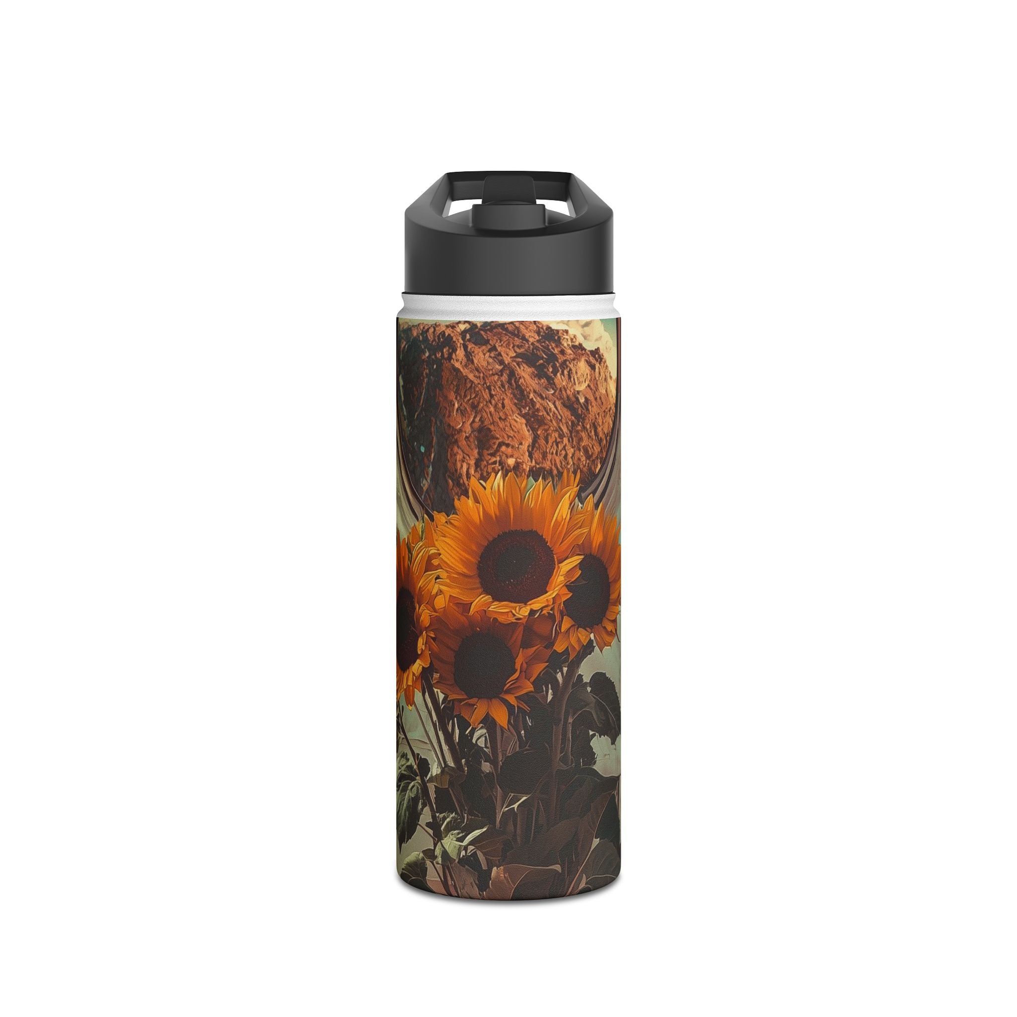 Sunflower Astronaut - Stainless Steel Water Bottle
