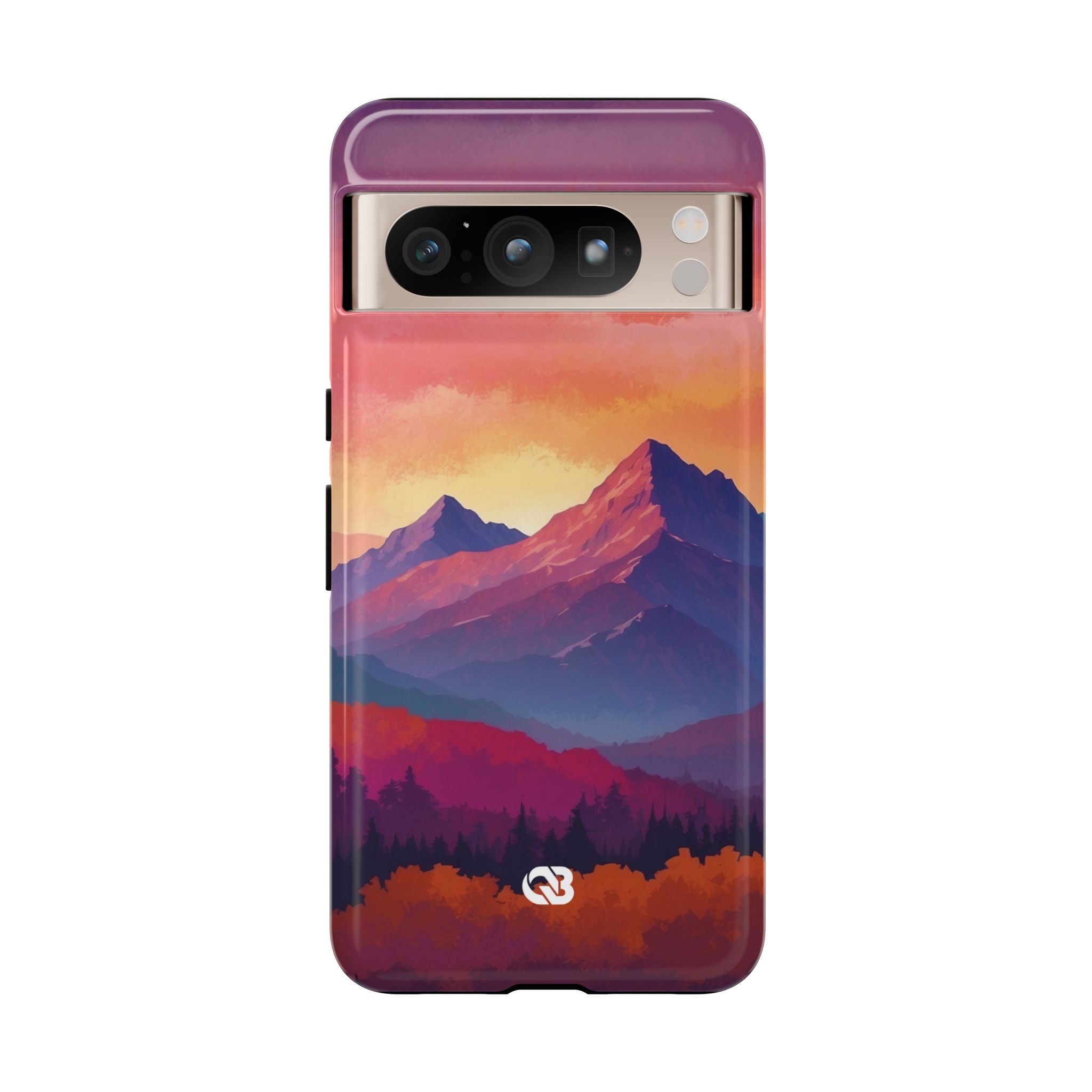 Crimson Mountain Dusk · Tough Phone Case for Google Pixel