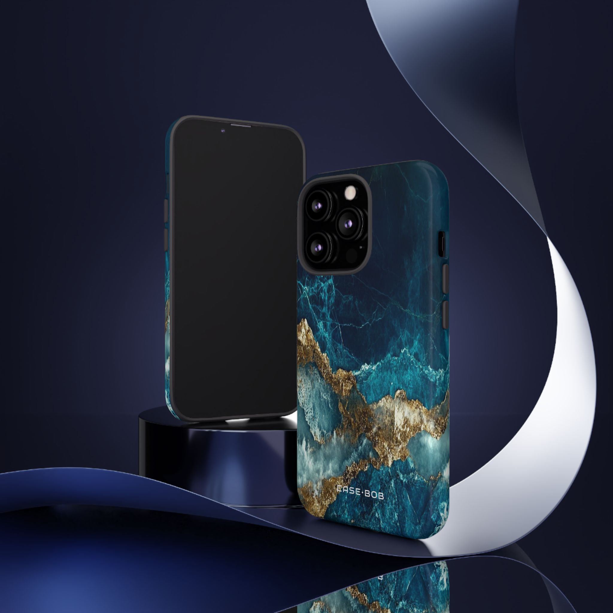 Jagged Gold Split iPhone 13 Pro Skal - Tough