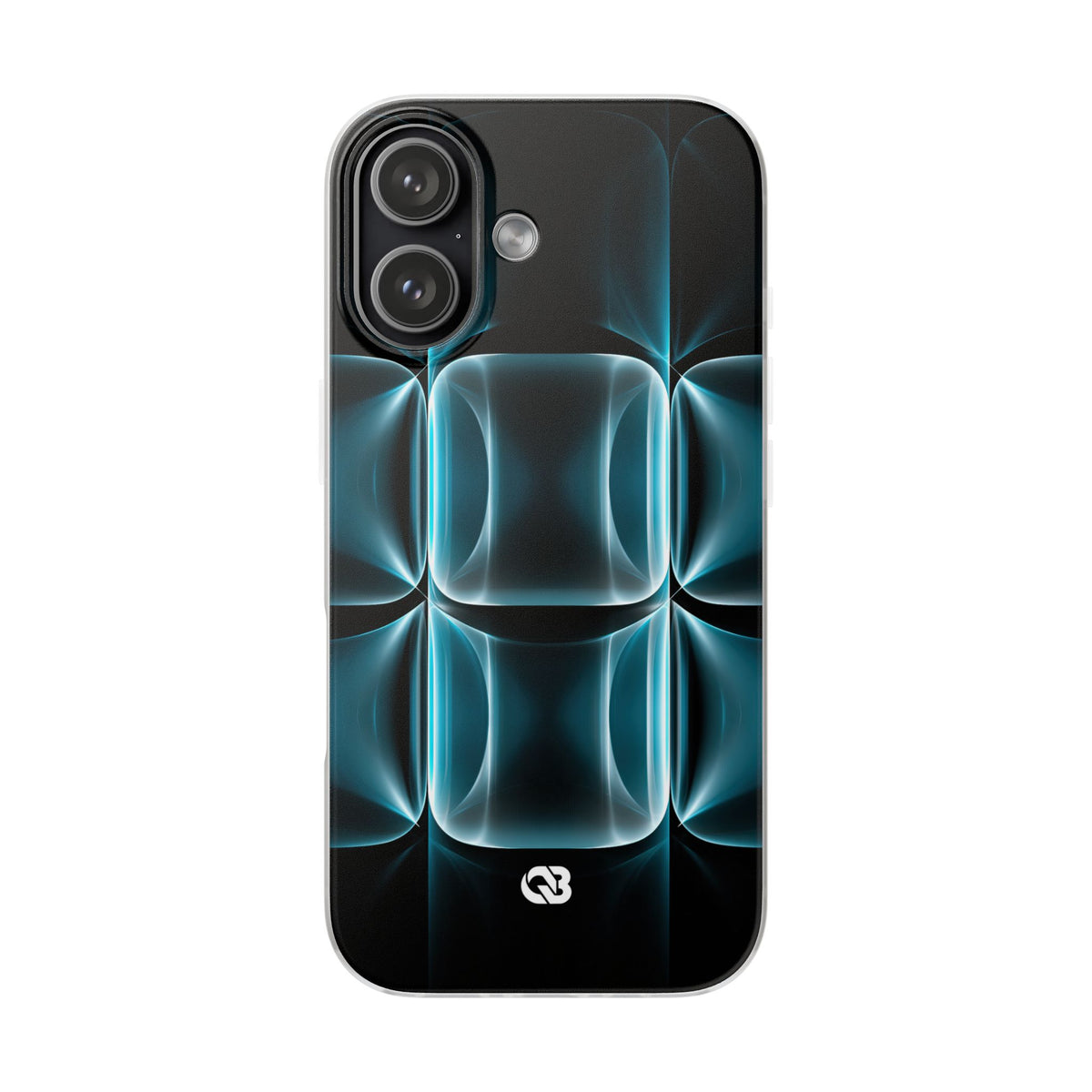 Translucent Cyber Grid · Lite Phone Case for iPhone · Teal