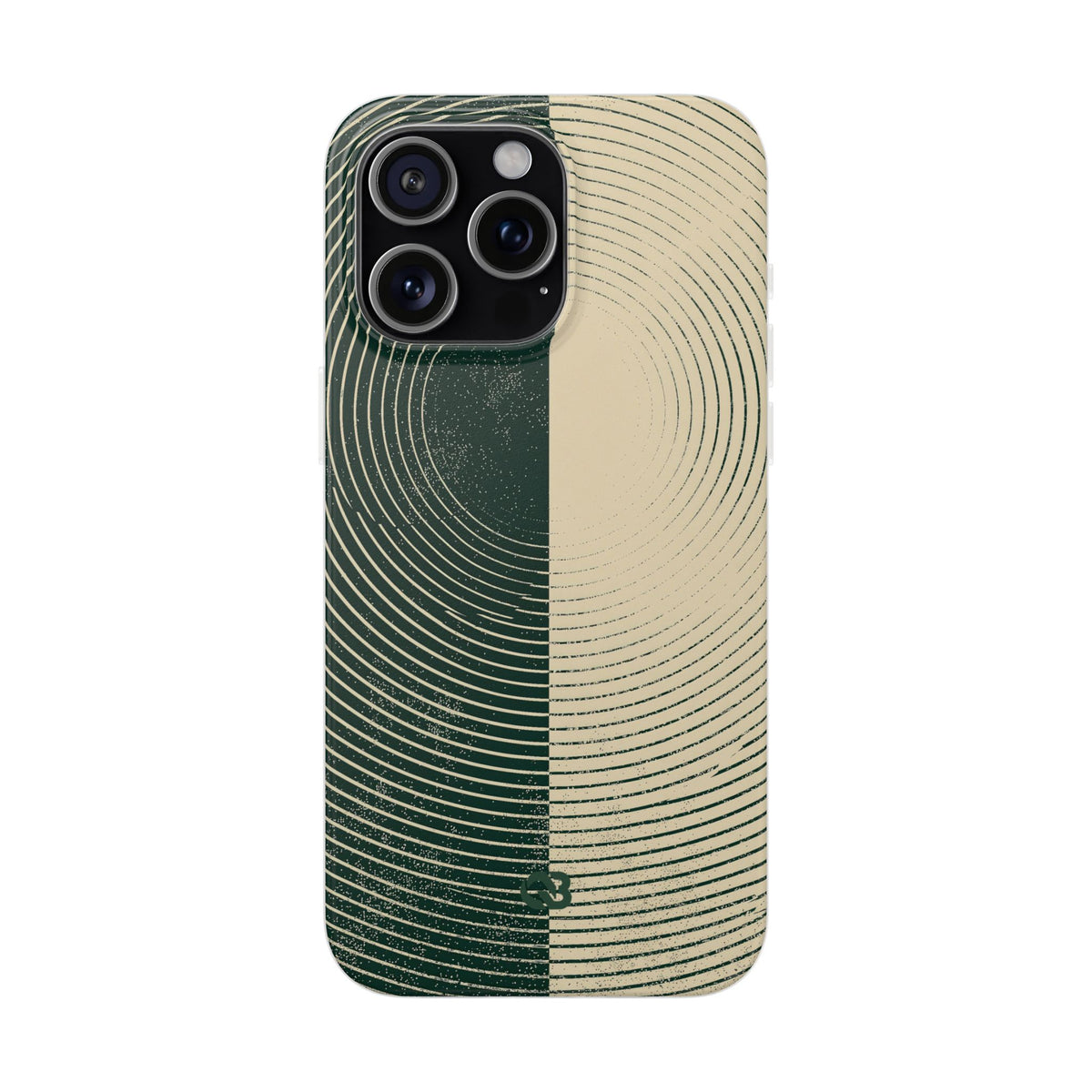 Green Lite Phone Case for iPhone - Evergreen Split Grain