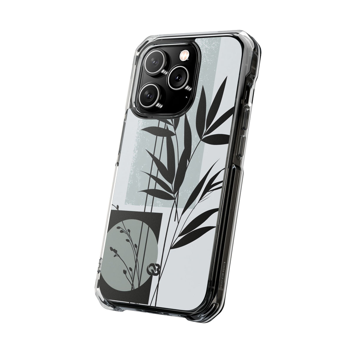 Zen Bamboo Silhouette · Clear Impact Magnetic Phone Case for iPhone · Green