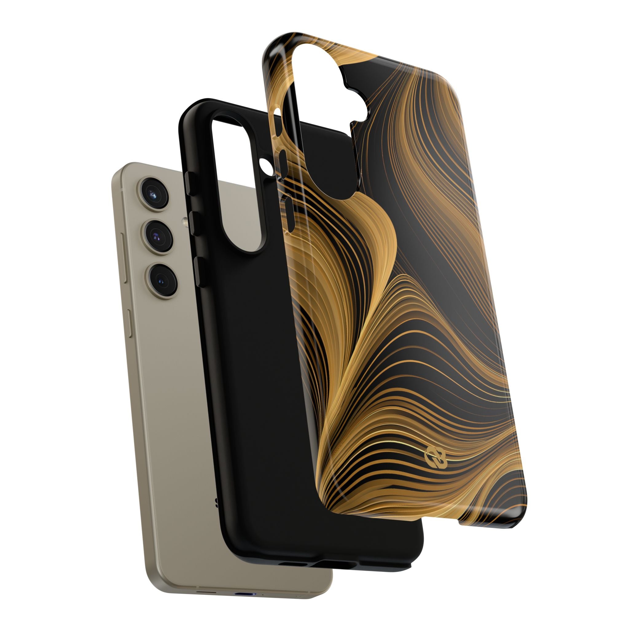 Gold Tough Phone Case for Samsung - Molten Copper Strands