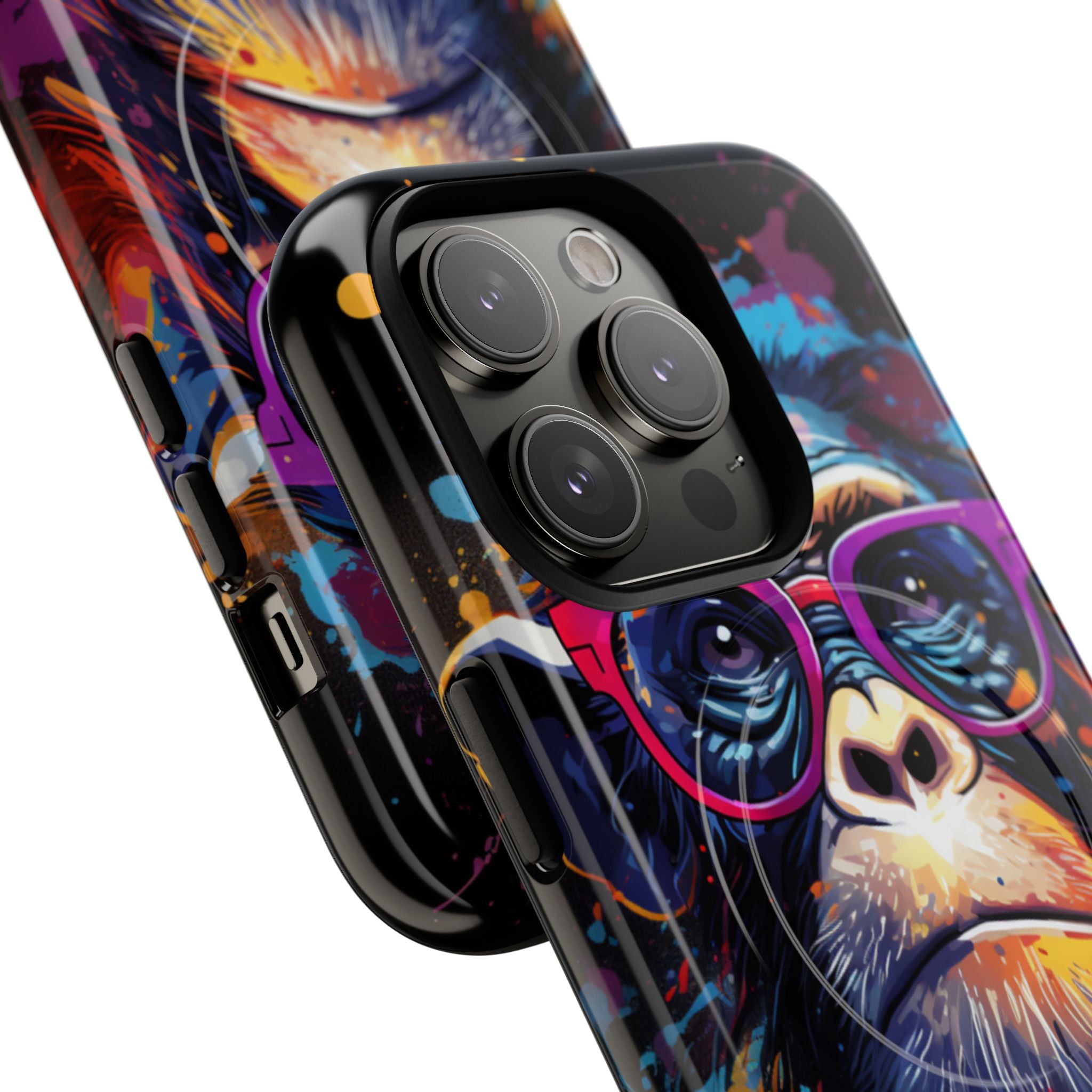 Neon Splatter Primate · Tough+ Magsafe