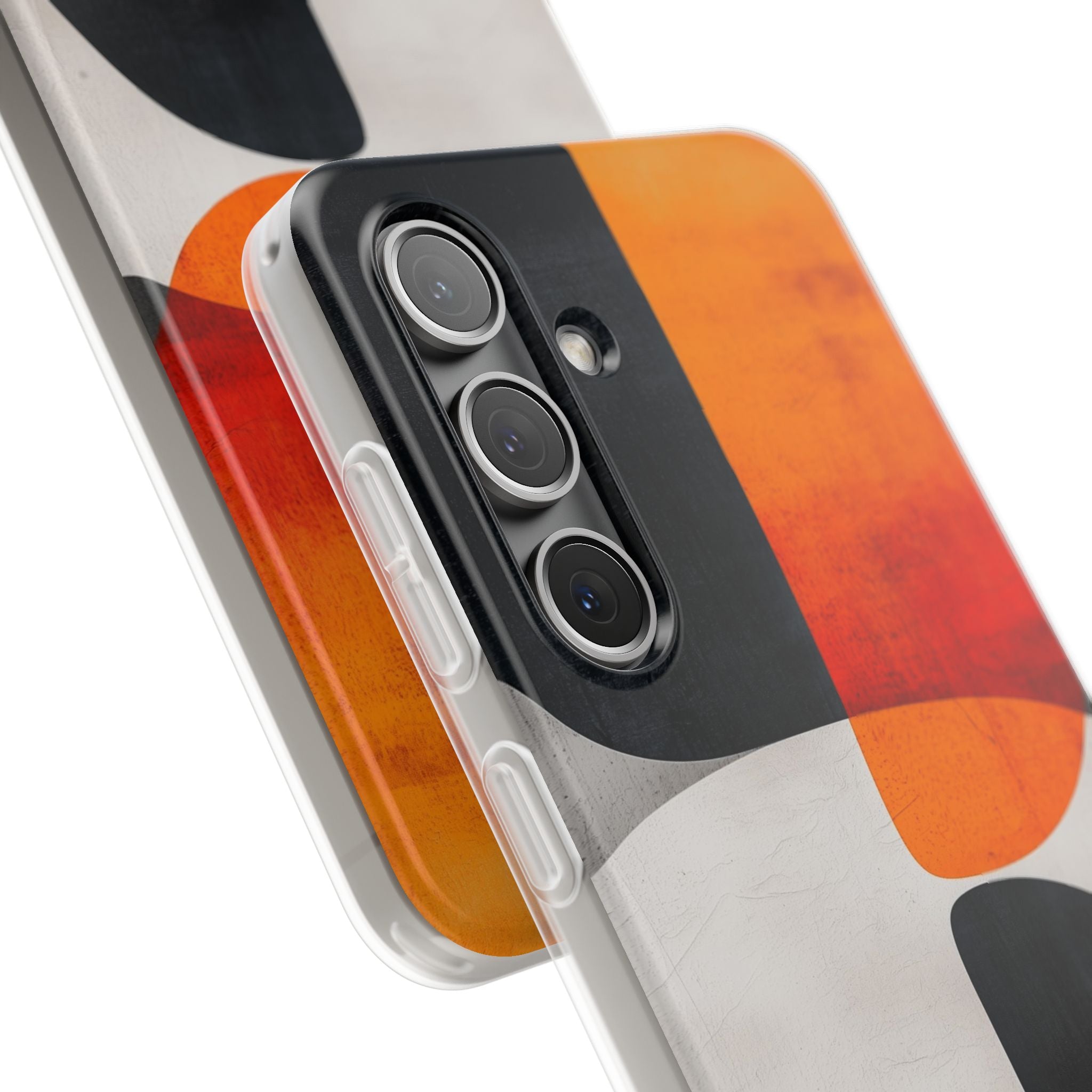 Burnt Amber Flow · Soft Phone Case for Samsung