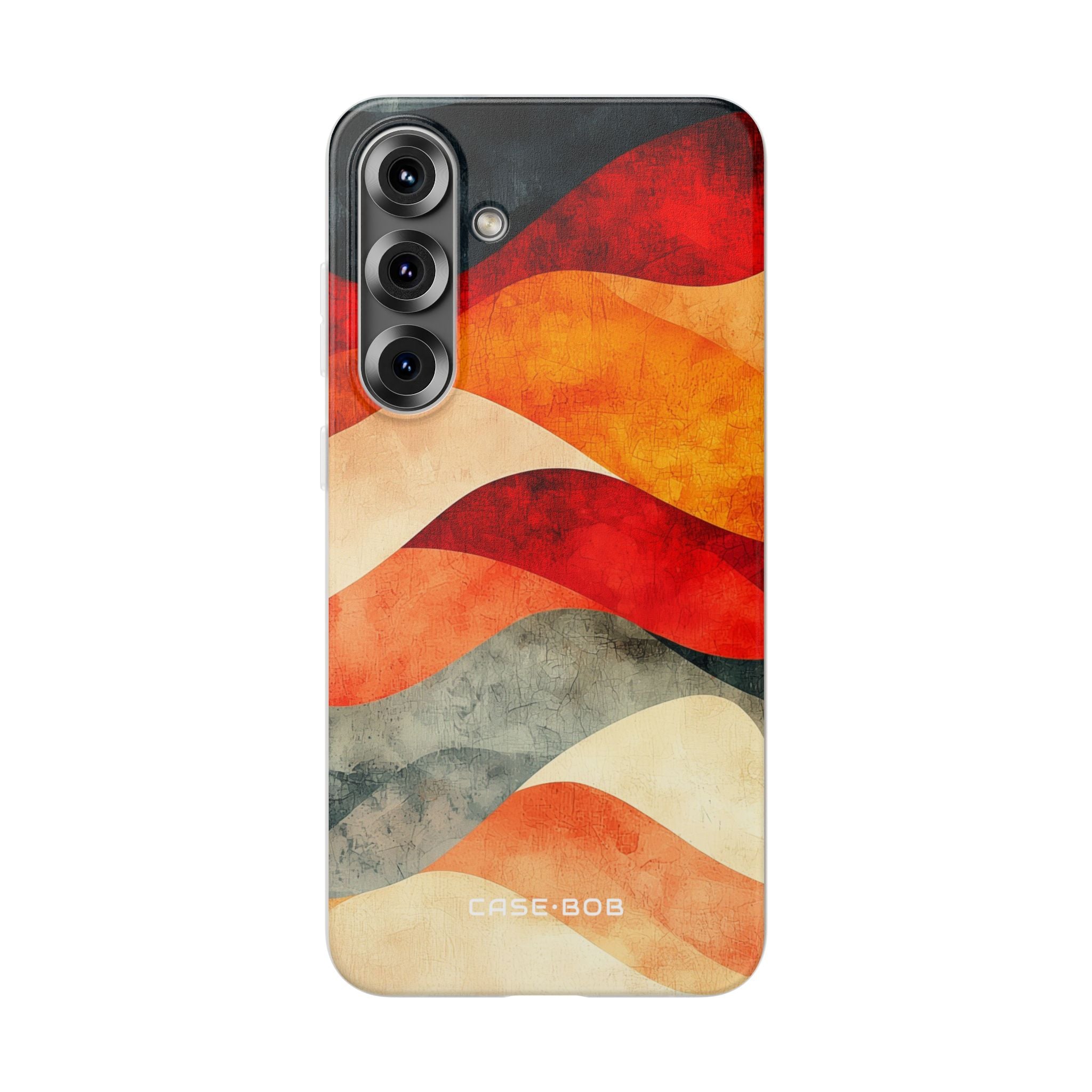 Cracked Wave Layers Samsung S25 Plus Case - Soft