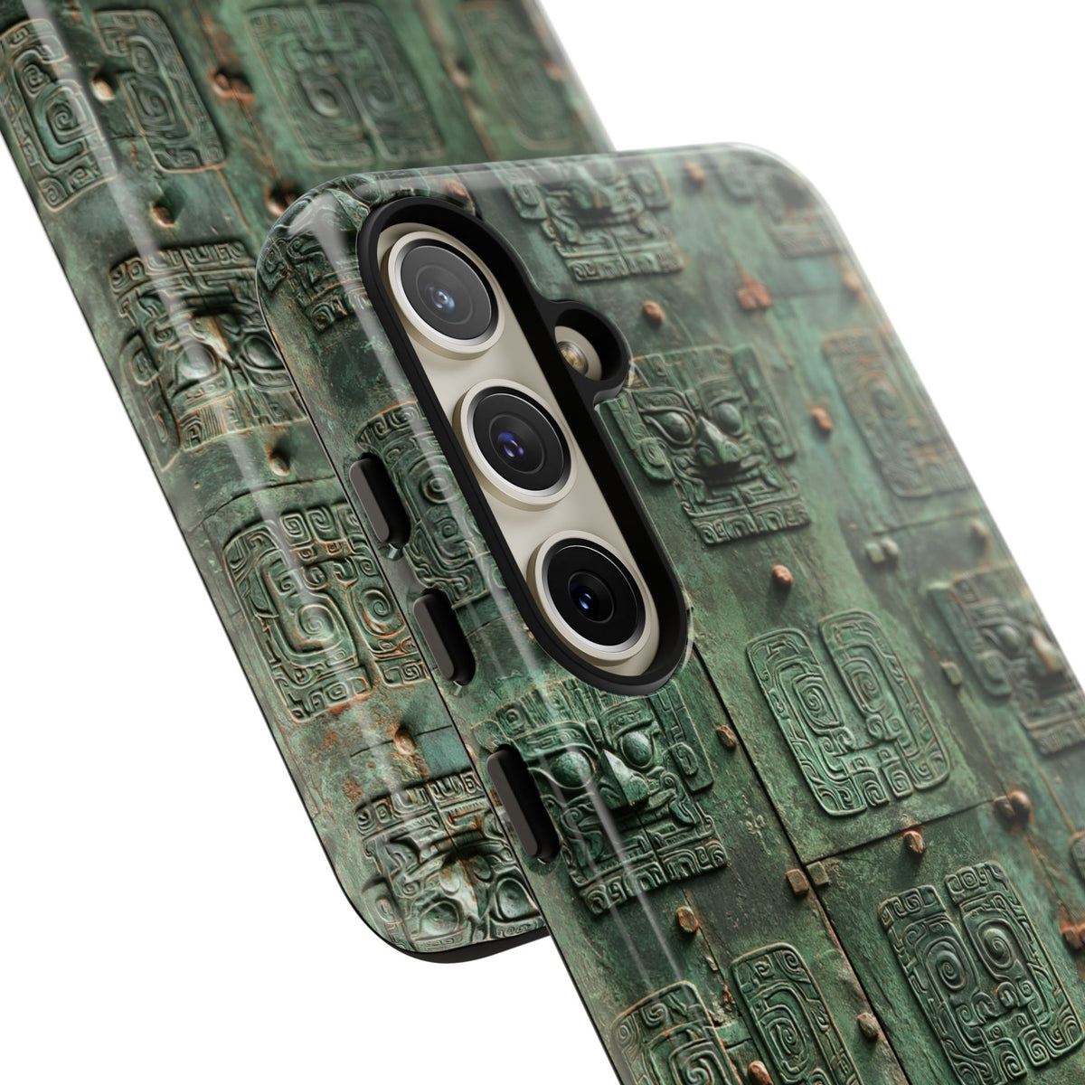 Dynastic Bronze Relief · Tough Phone Case for Samsung · Green