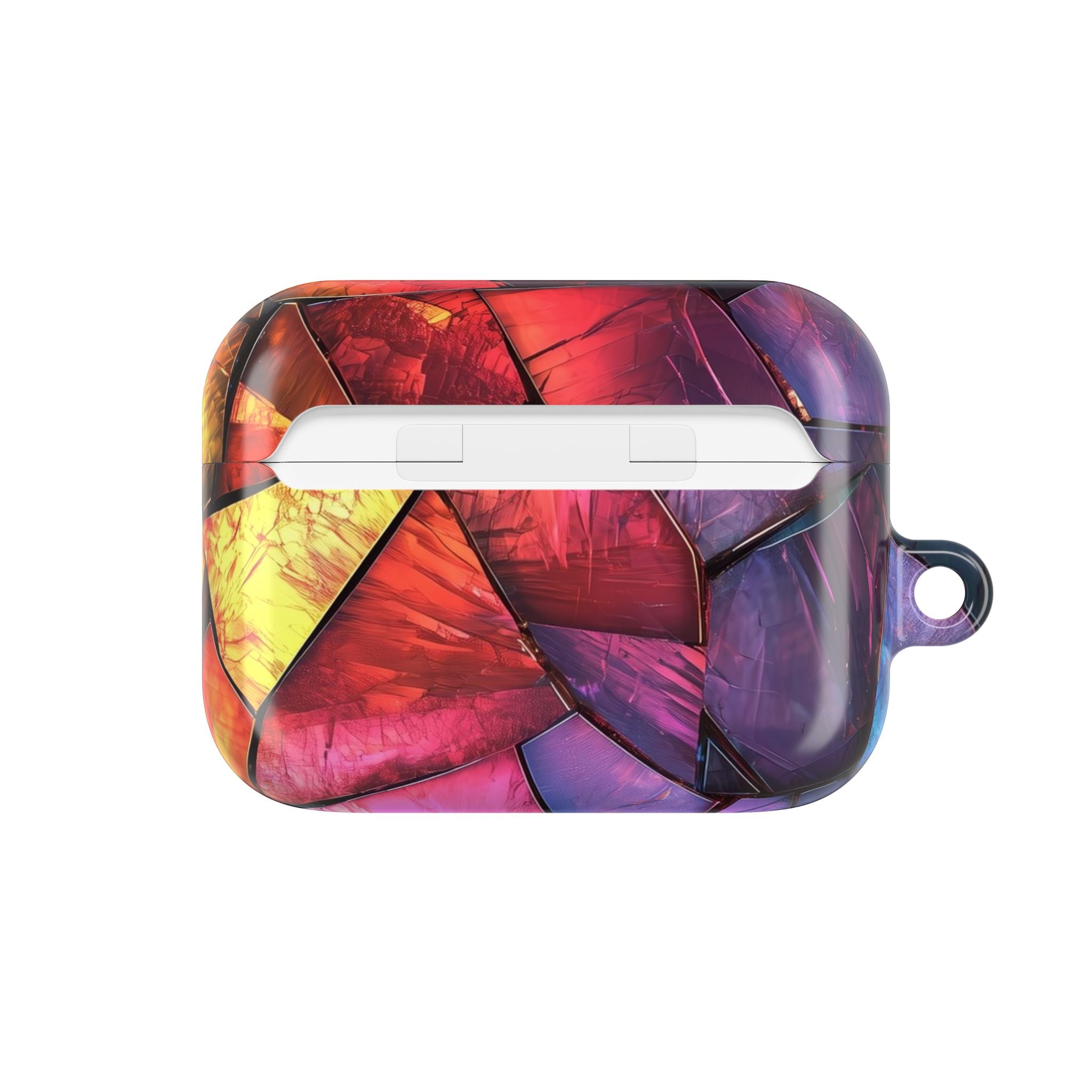 Crimson Shard Mosaic - AirPods Case