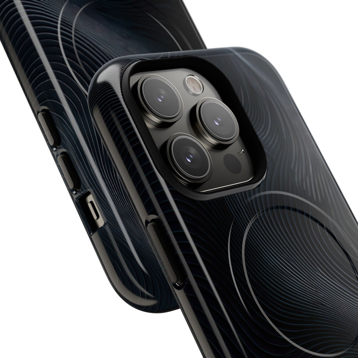 Black Tough 2.0 Magsafe Phone Case for iPhone - Obsidian Ridge Flux