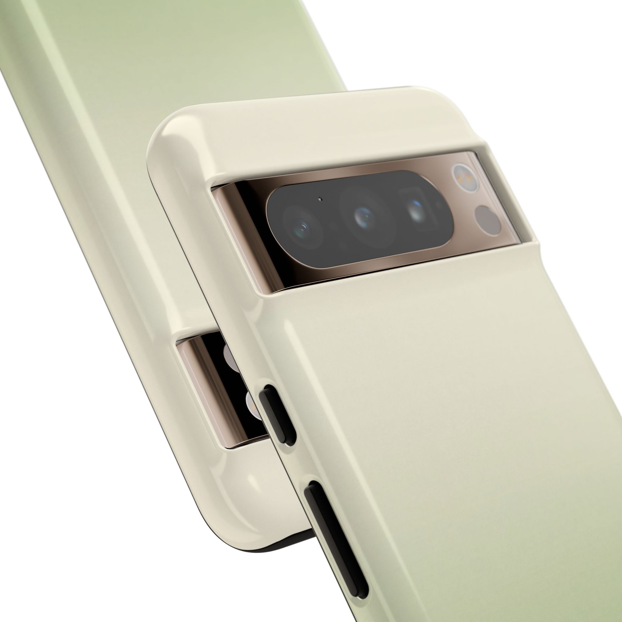 Green Tough Phone Case for Google Pixel - Bone Sage Fade