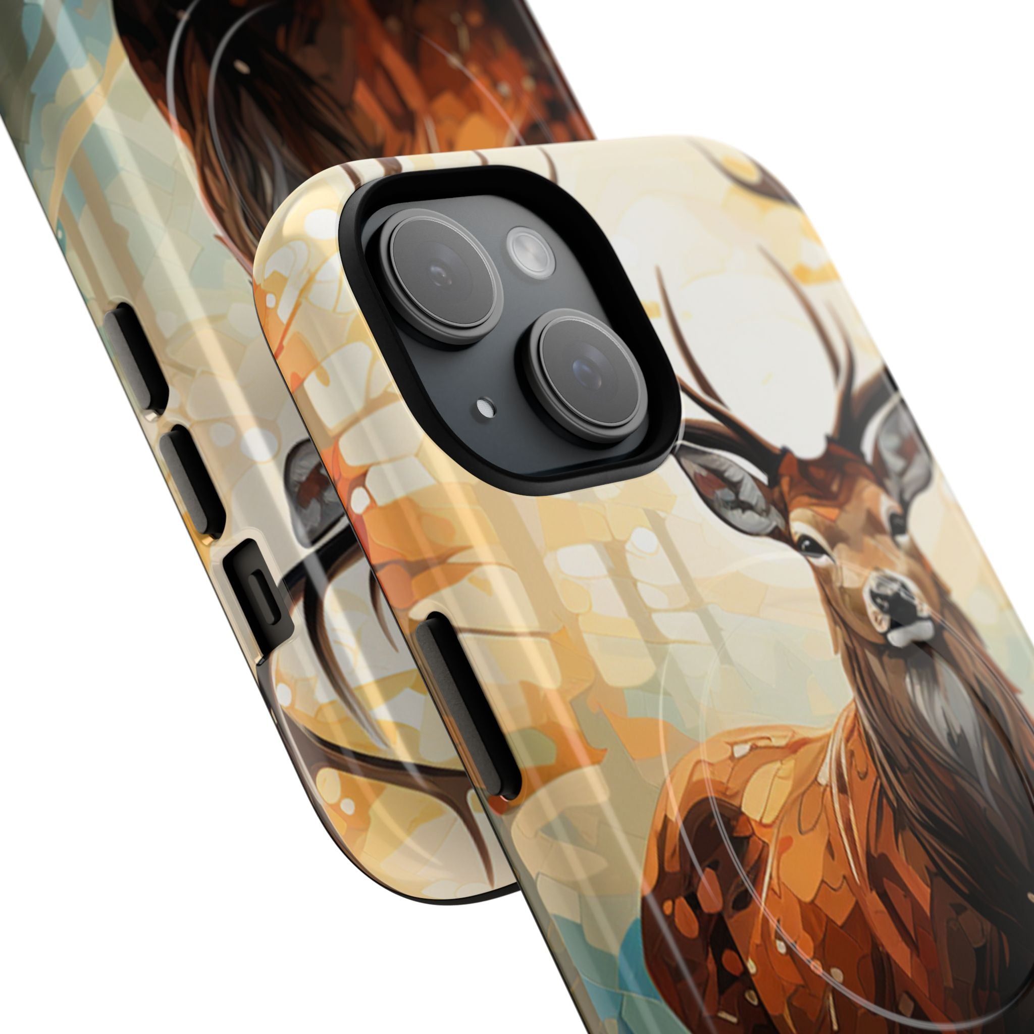 Glowing Stag iPhone 15 Case - Tough+ - CASE•BOB