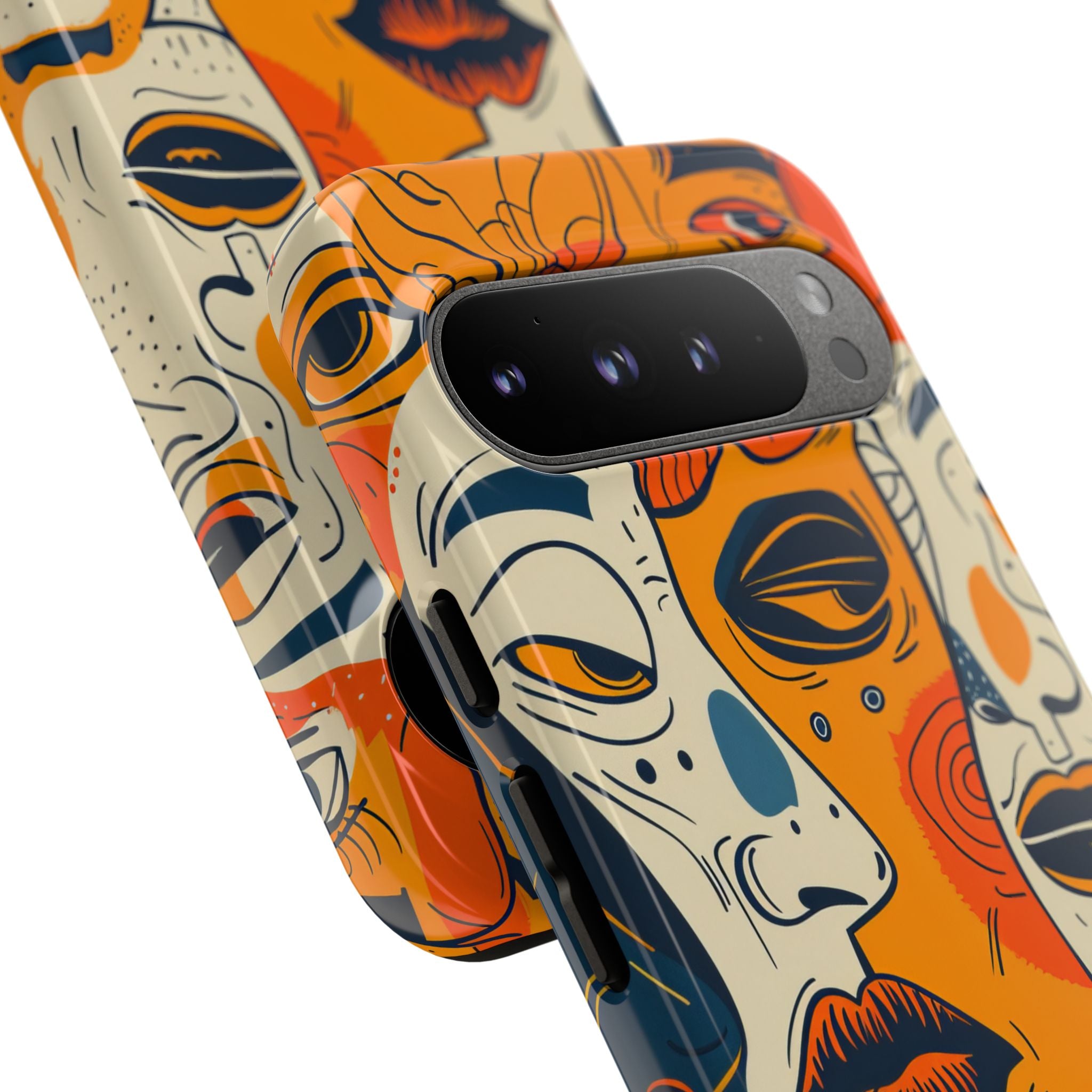 Tangled Faces Sunset Google Pixel 9 Pro XL Case - Tough