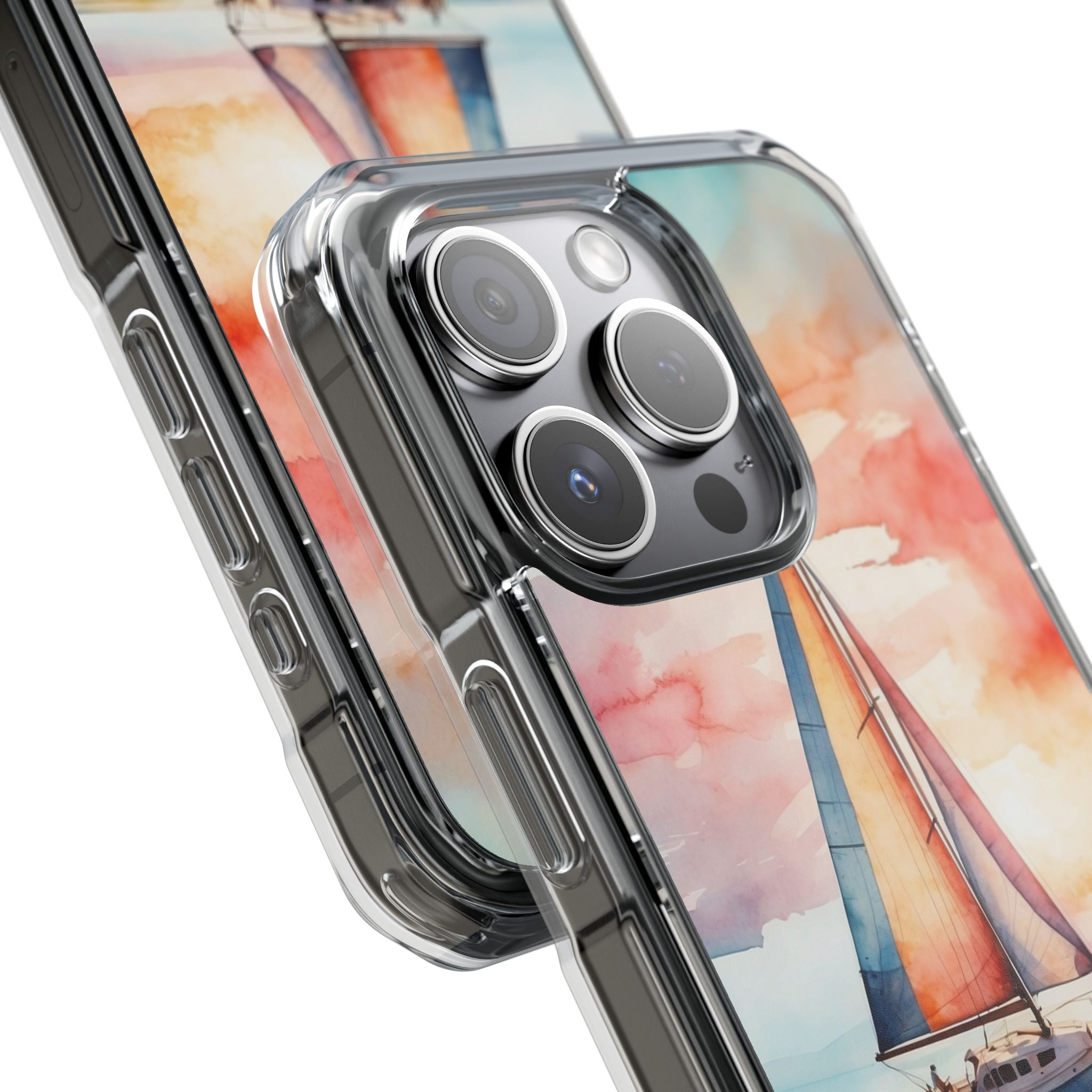 Crimson Horizon Sail · Impact Phone Case for iPhone · Magsafe