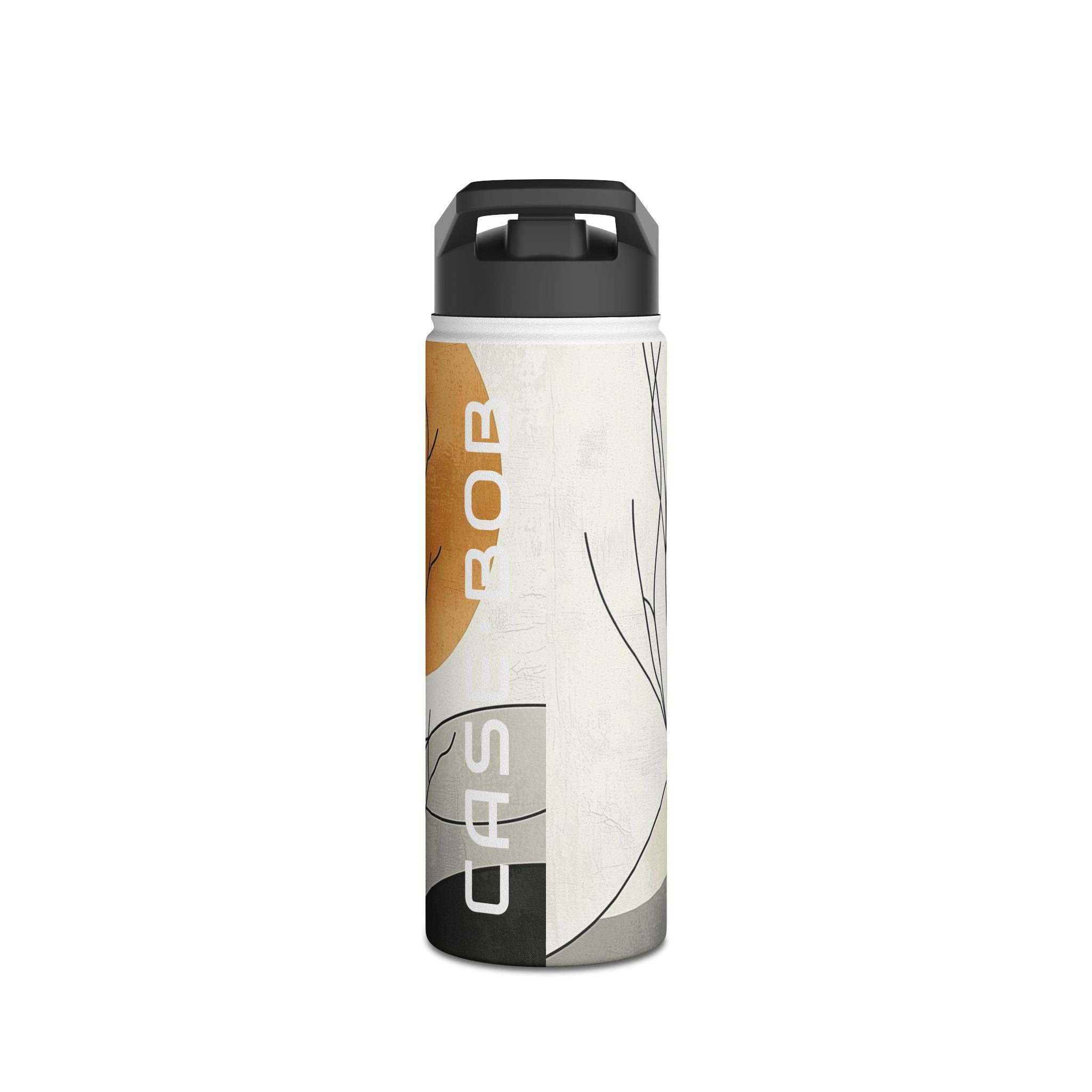 Orange Eclipse Trees - Stainless Steel Water Bottle