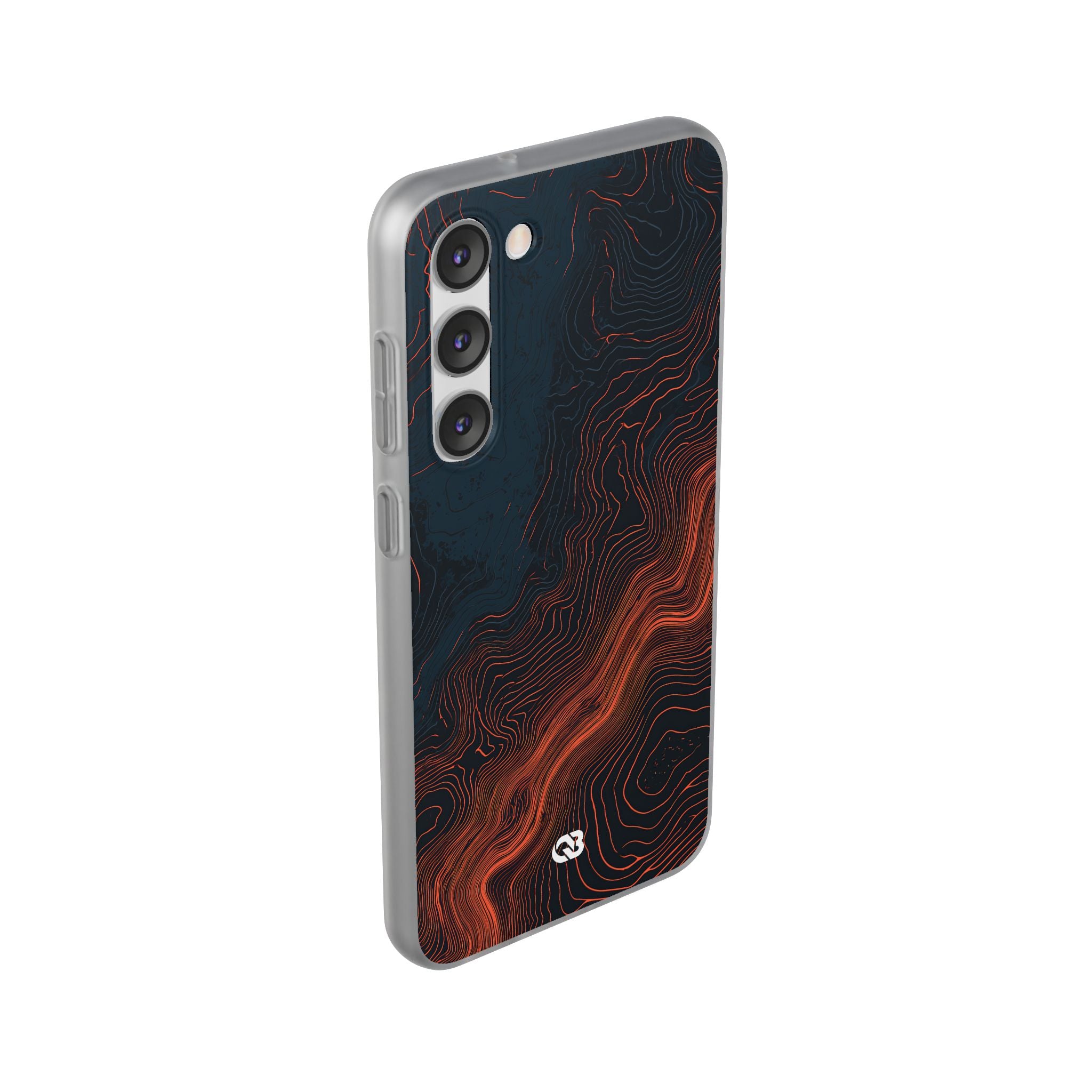 Black Lite Phone Case for Samsung - Volcanic Basalt Map