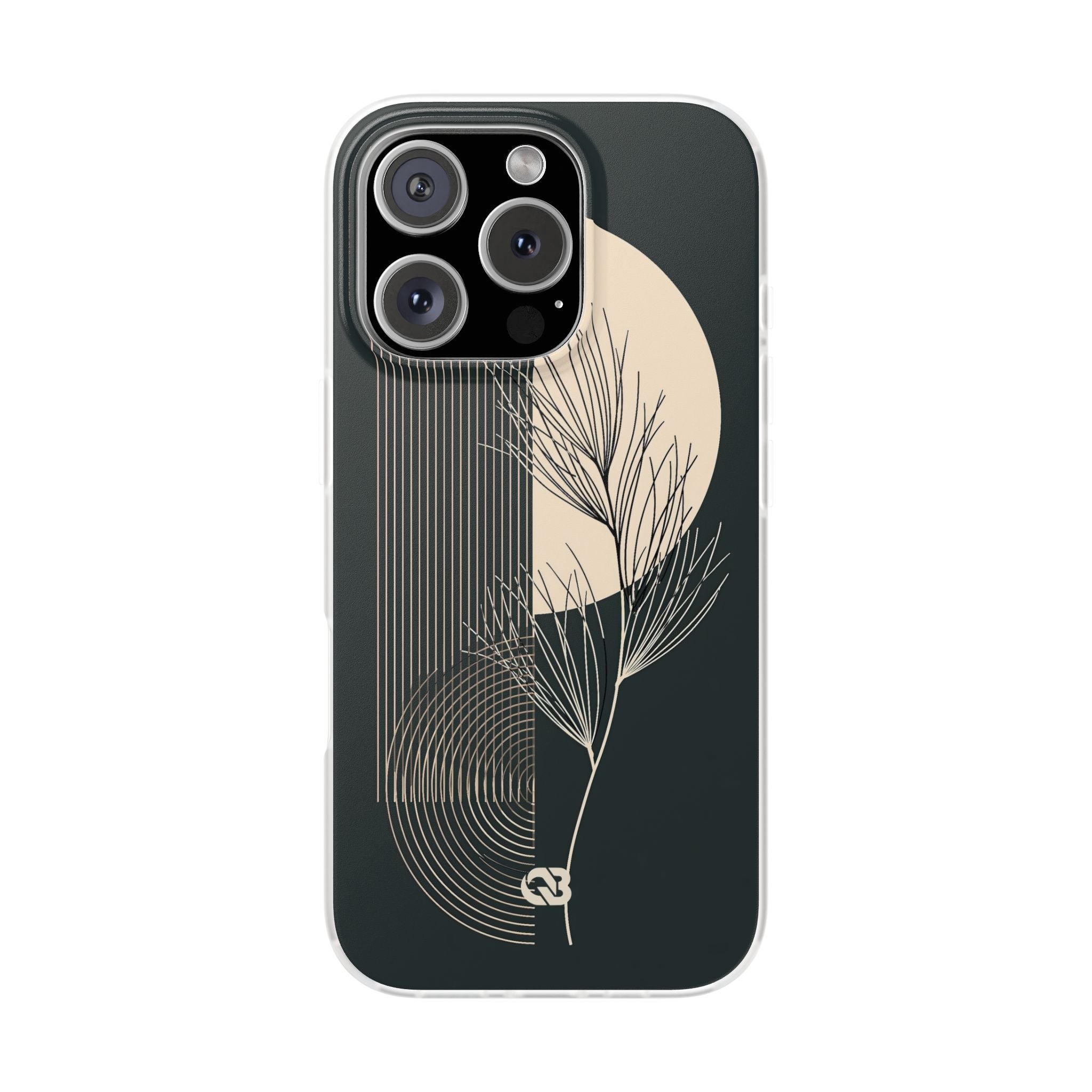 Black Lite Phone Case for iPhone - Obsidian Sand Willow