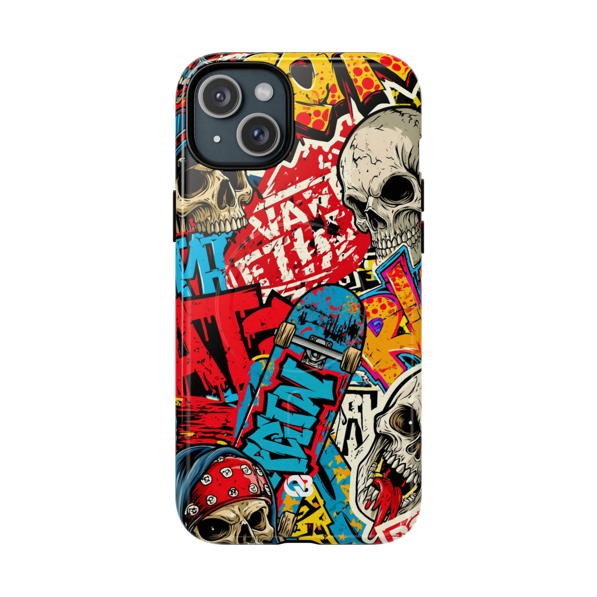 Skate Skull Riot · Tough 2.0 Magnetic Phone Case for iPhone · Red