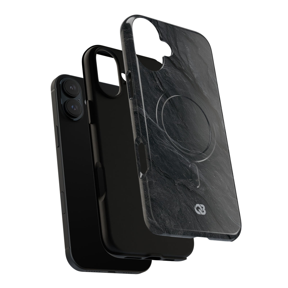 Black Tough 2.0 Magsafe Phone Case for iPhone - Midnight Slate Ridge