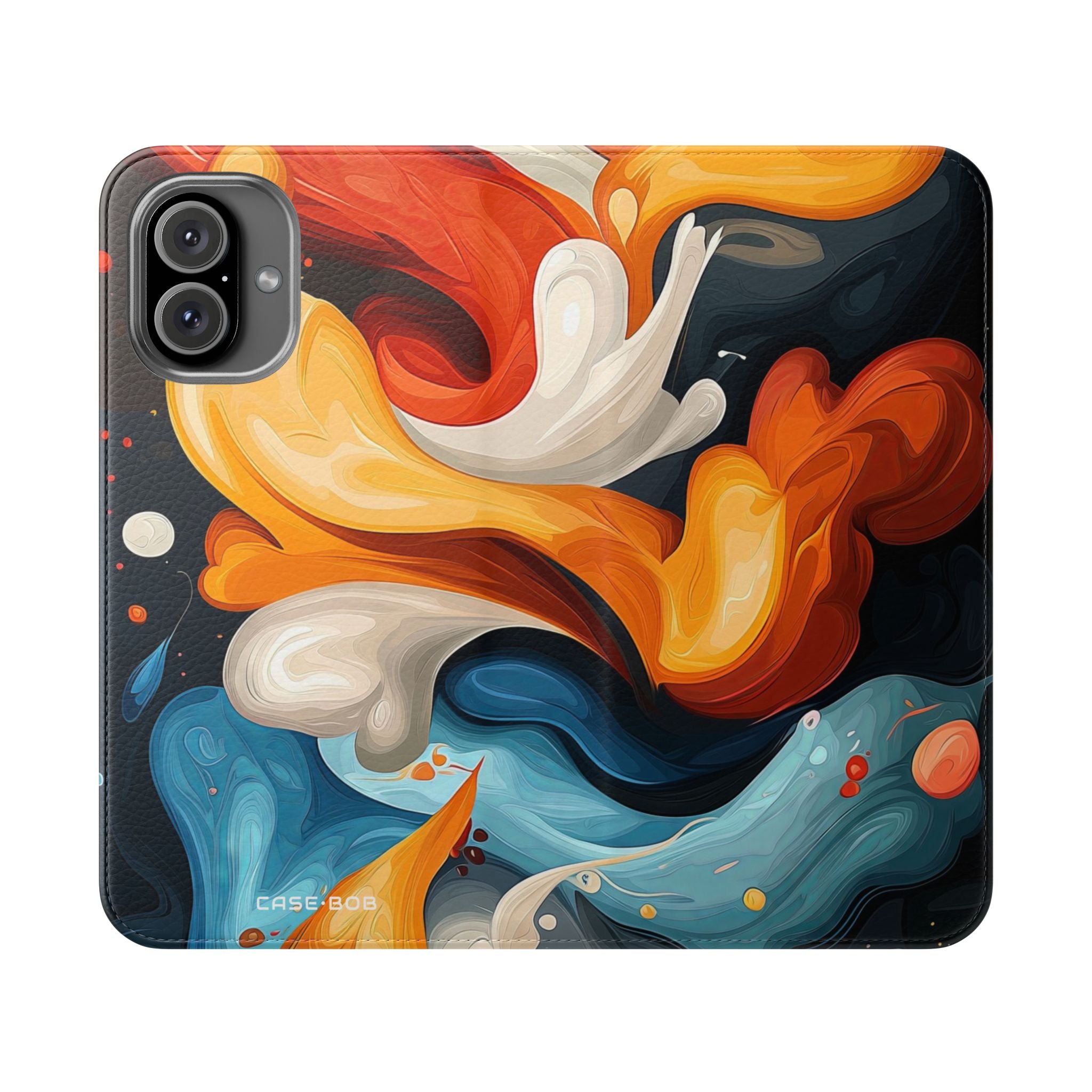 Fiery Swirl - iPhone 16 Plus Case - Wallet