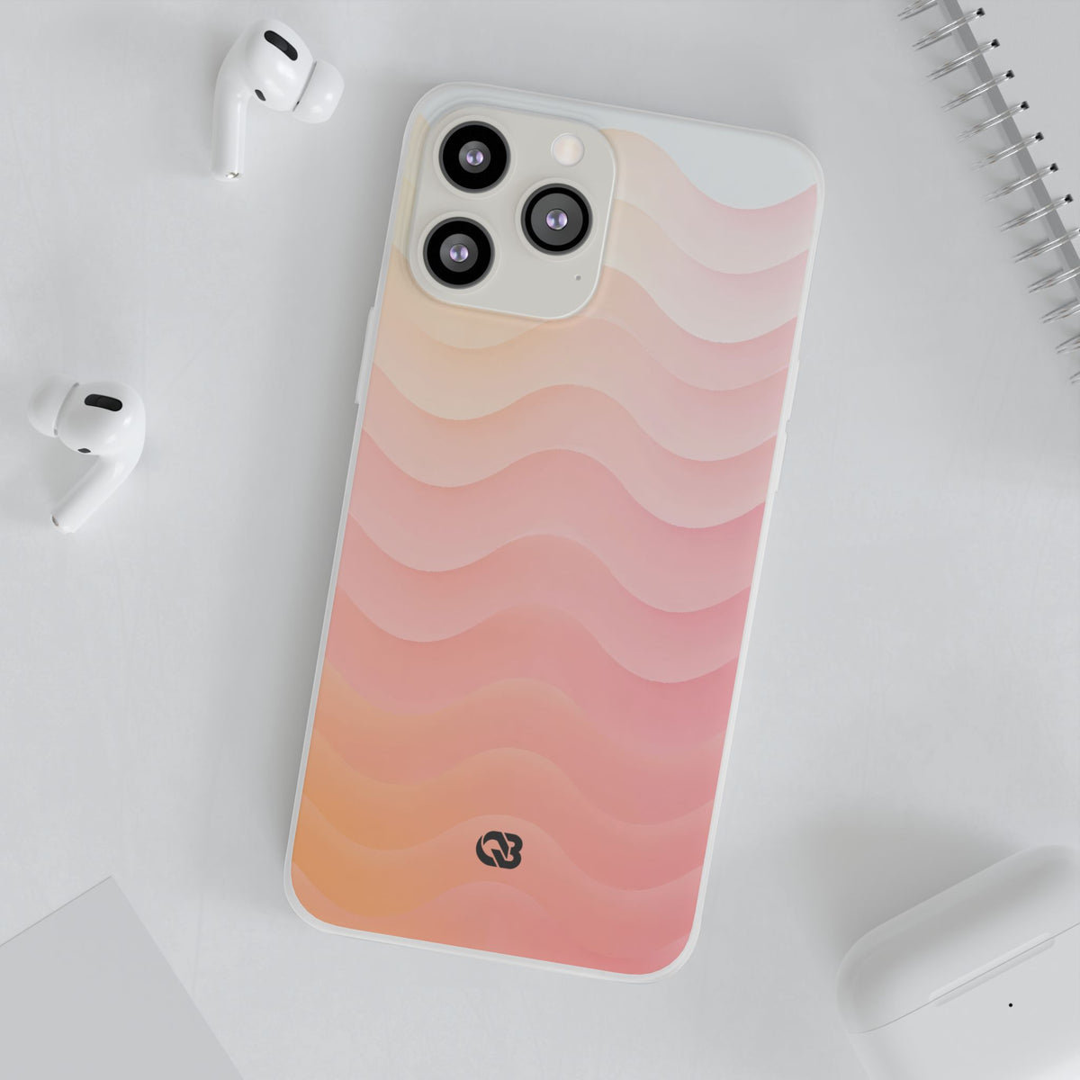 Blush Horizon Waves · Lite Phone Case for iPhone · Pink