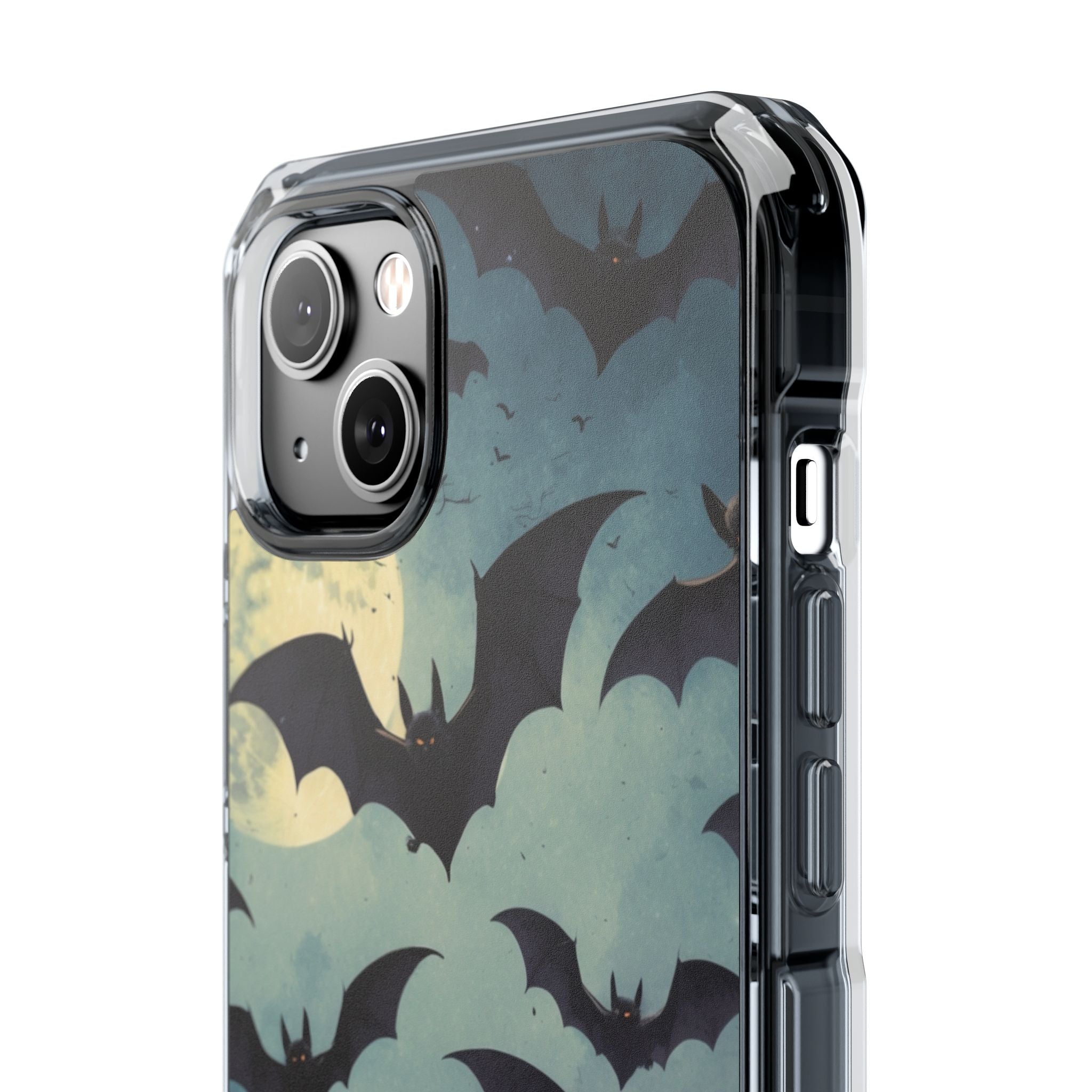 Leuchtender Fledermaus-Schwarm iPhone 14 Plus Case - Impact