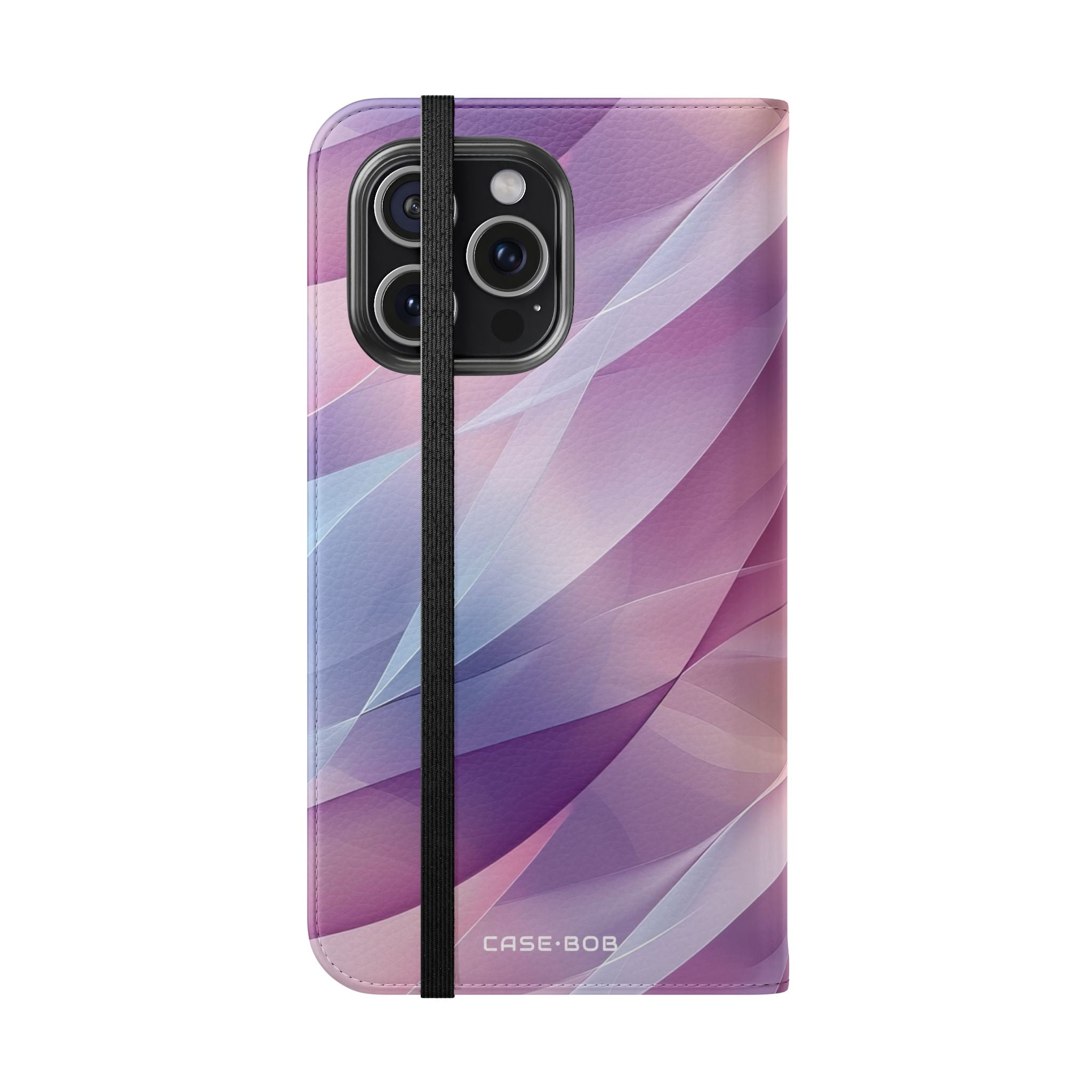 Roze Leafwave - iPhone 15 Pro Max Case - Portemonnee