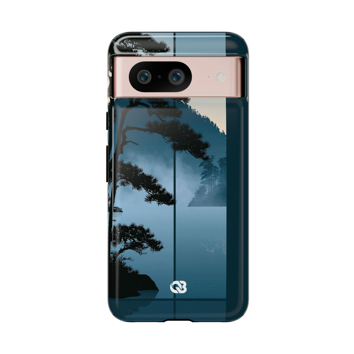 Misty Pine Horizon · Tough Phone Case for Pixel · Teal