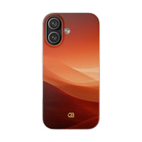 Orange Lite Phone Case for iPhone - Crimson Dune Gradient