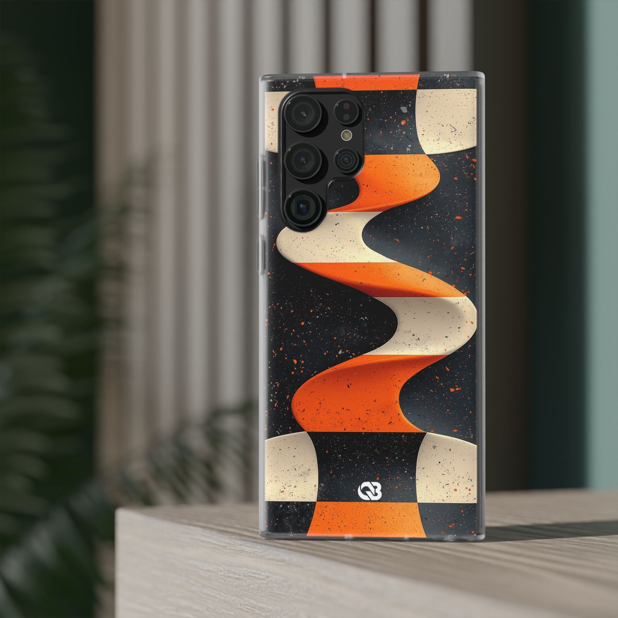 Orange Grit Twist · Soft Phone Case for Samsung