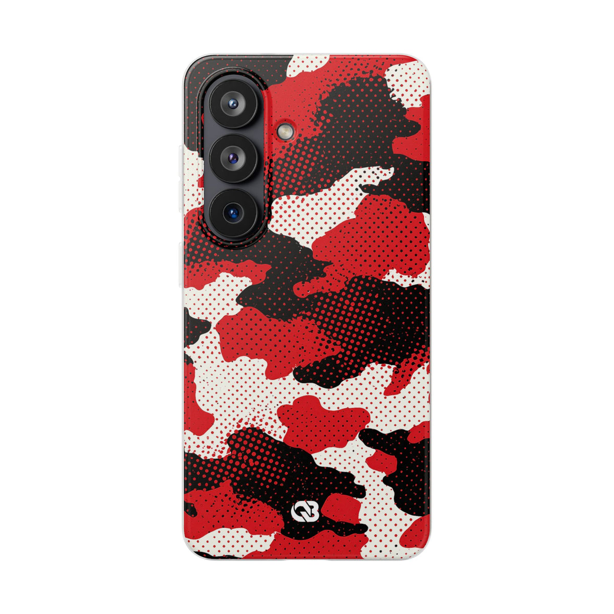 Crimson Halftone Camo · Lite Phone Case for Samsung · Red