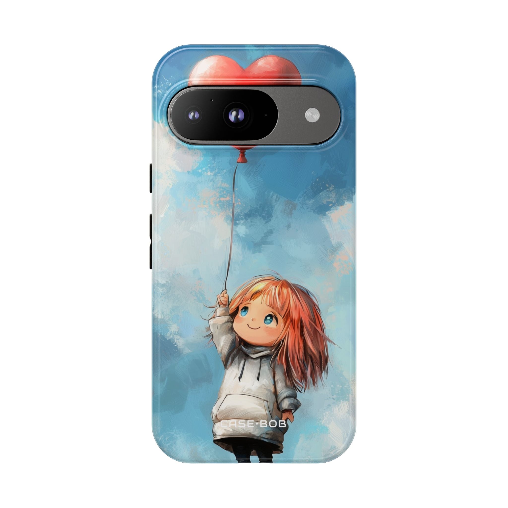 Herzballon Laune Google Pixel 9 Case - Tough