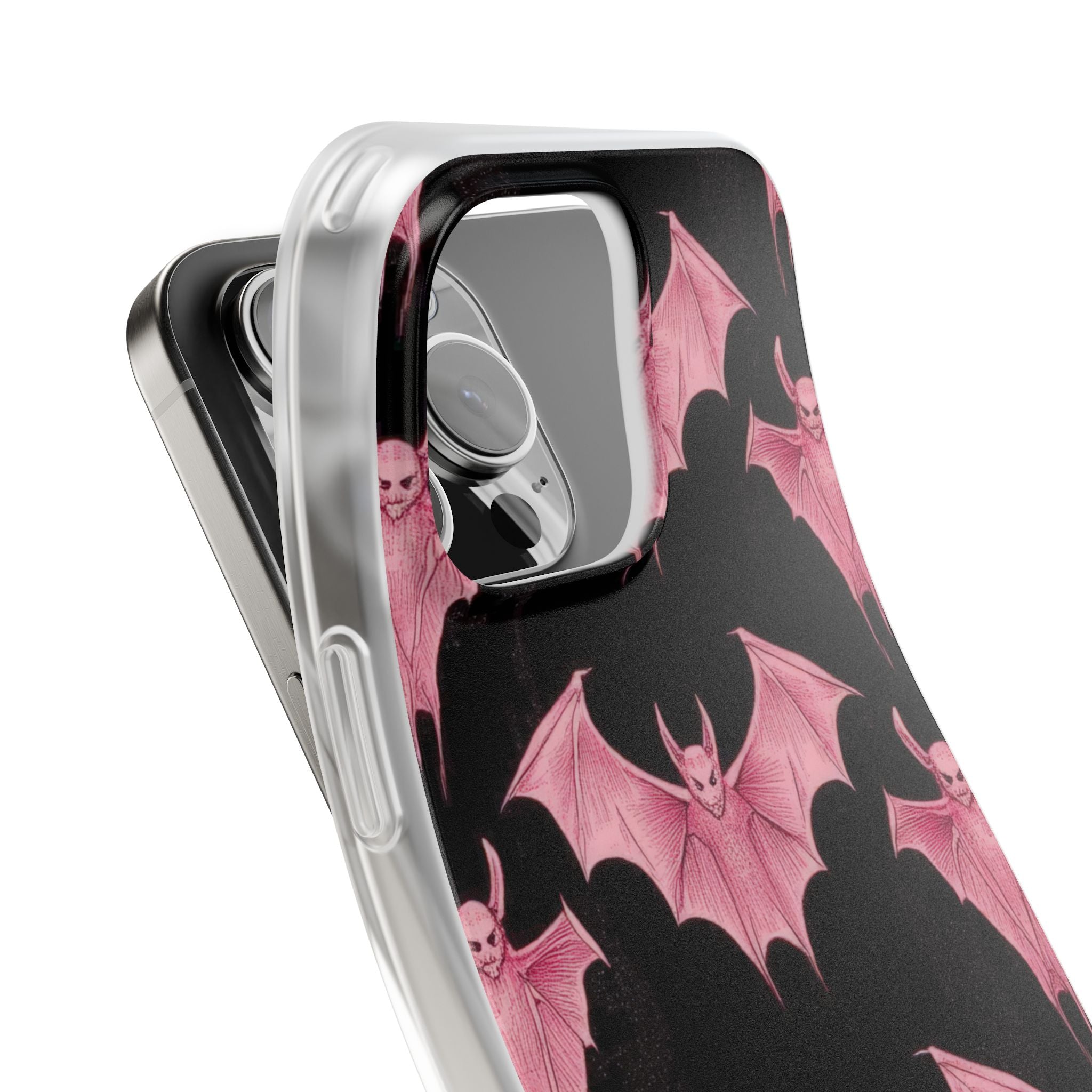 Pink Batwave iPhone 16 Pro Max Case - Soft