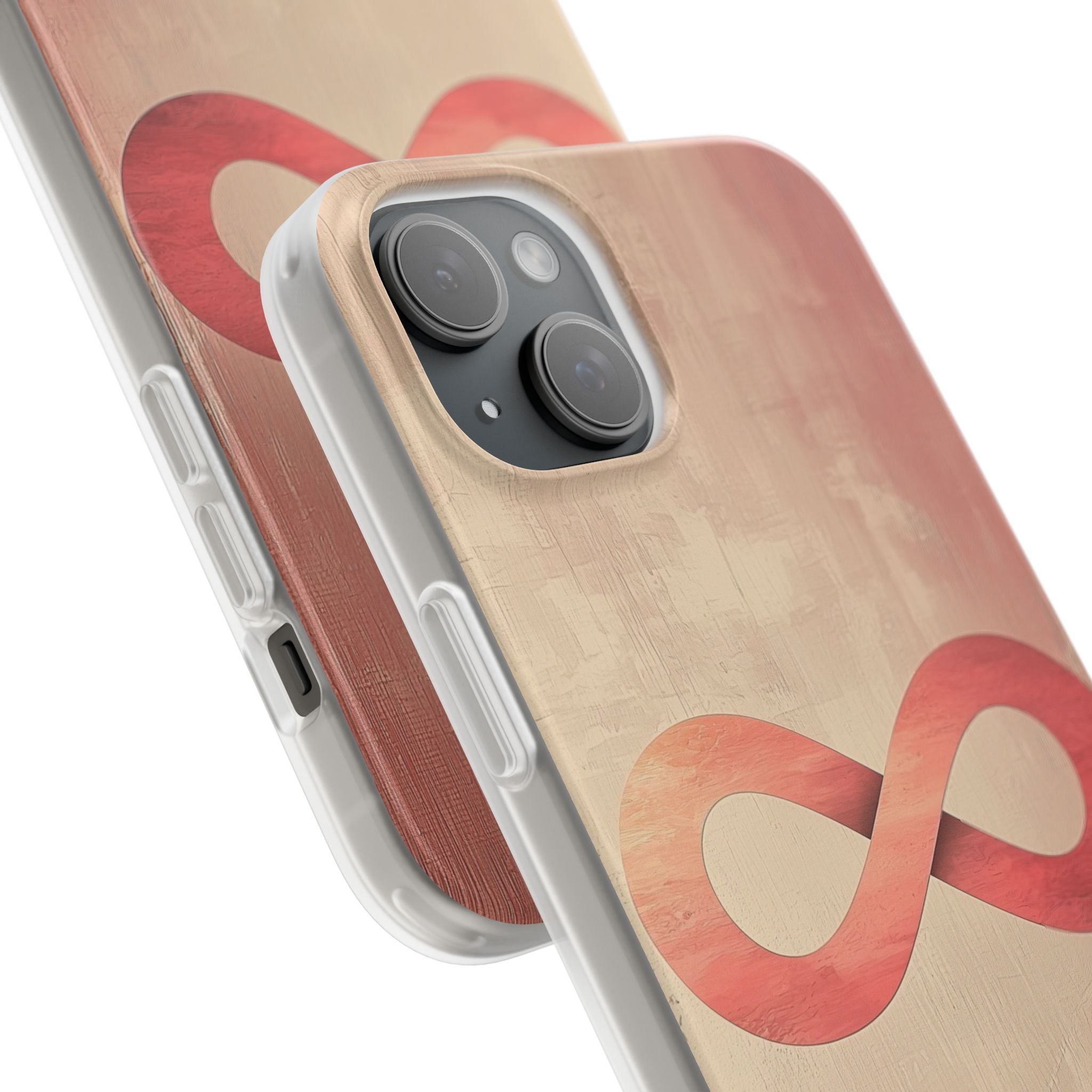 Terracotta Infinity Stroke · Soft Handyhülle für iPhone