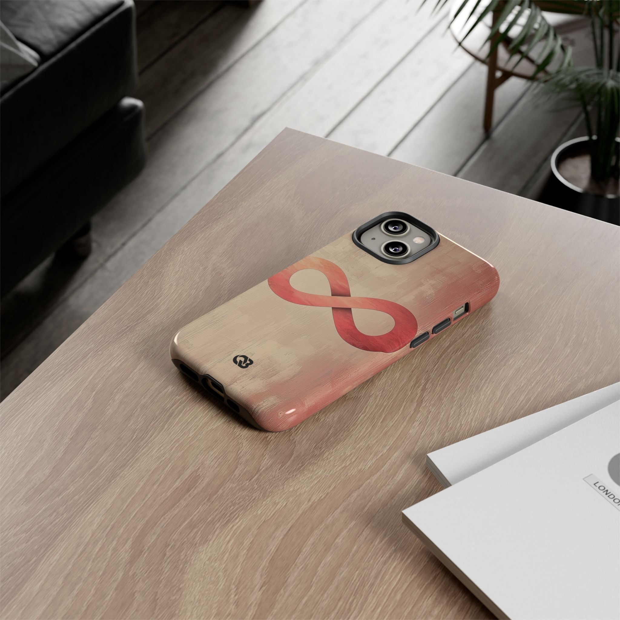 Terracotta Infinity Stroke · Tough Phone Case for iPhone