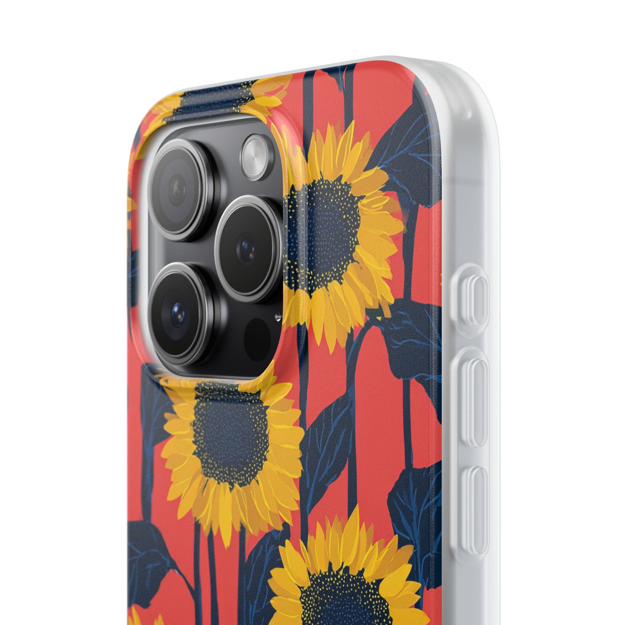 Solar Navy Bloom · Soft Handyhülle für iPhone