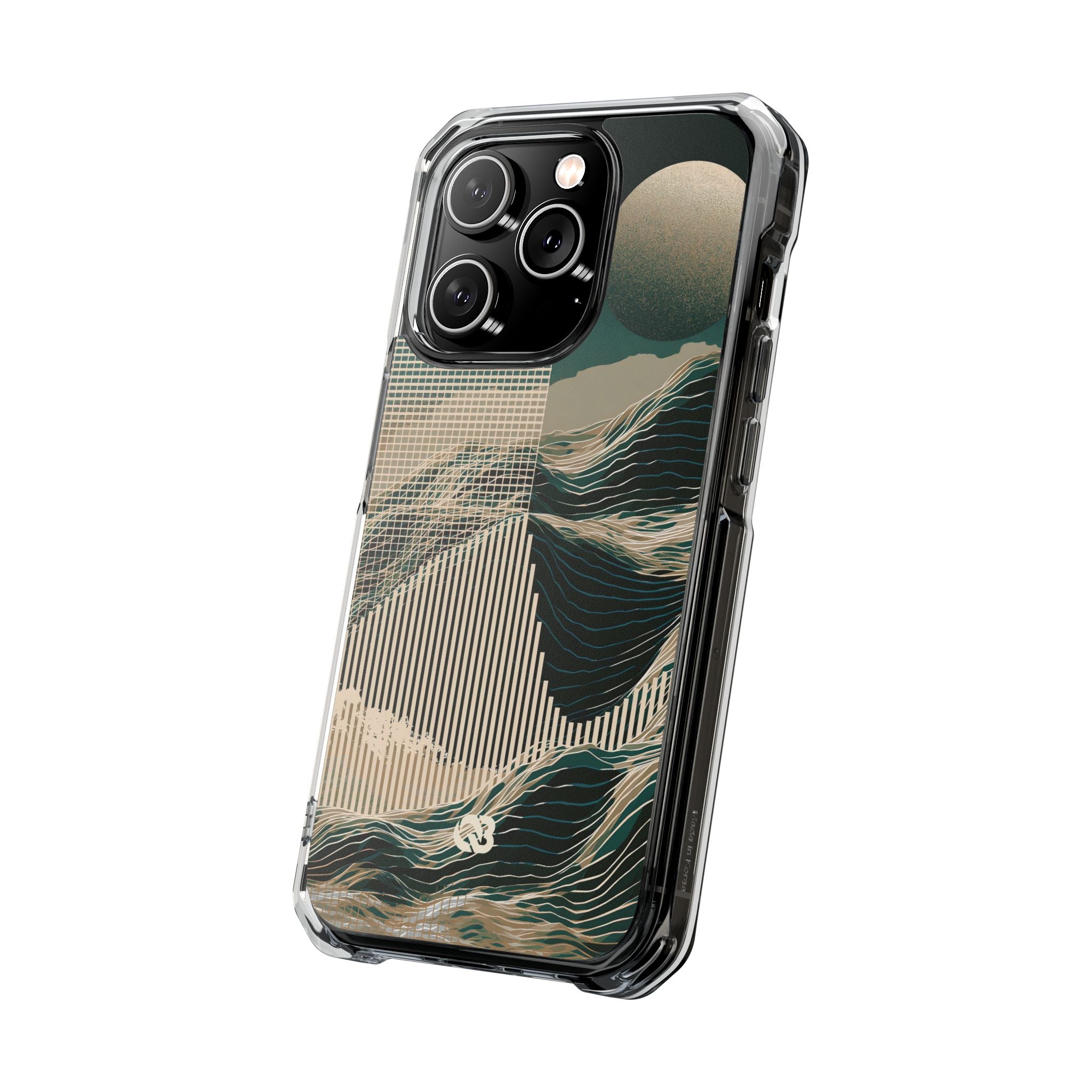 Green Impact MagSafe Phone Case for iPhone - Lunar Moss Topography