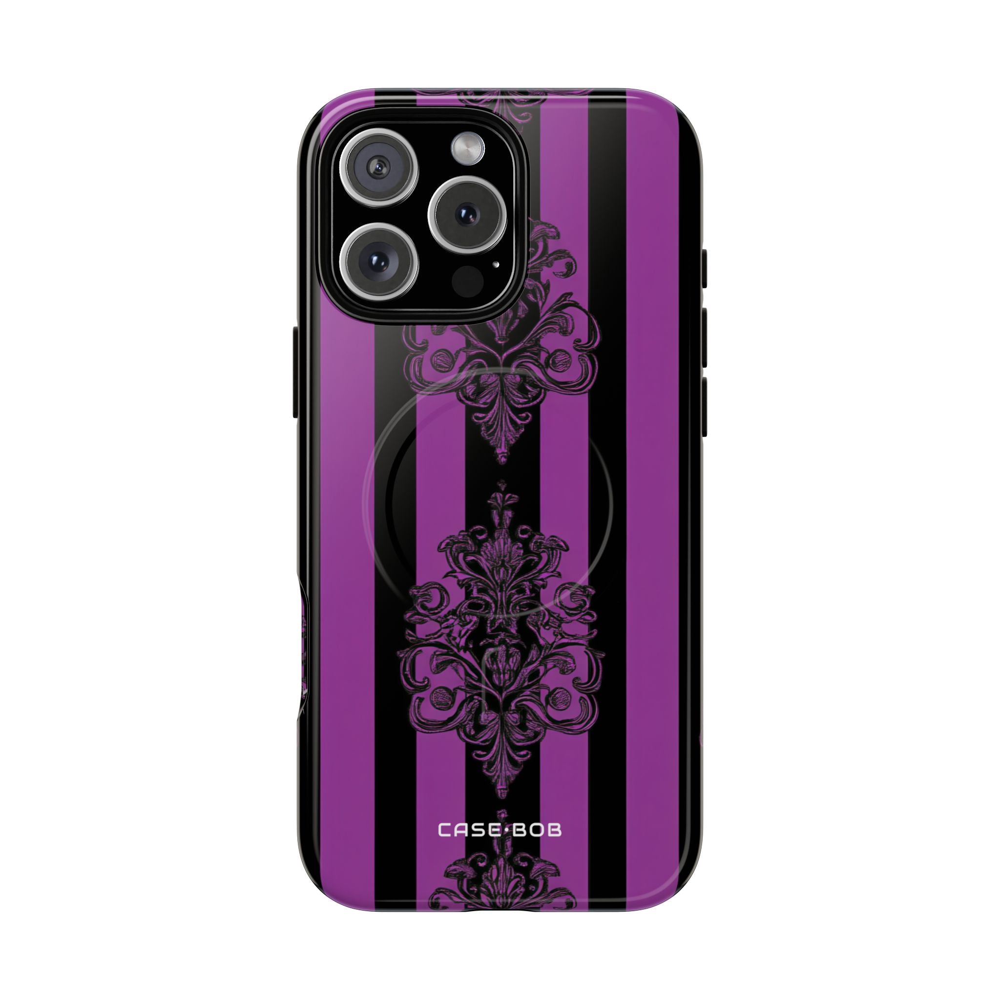 Damask Elegance Purple iPhone 16 Pro Max Case - Tough+