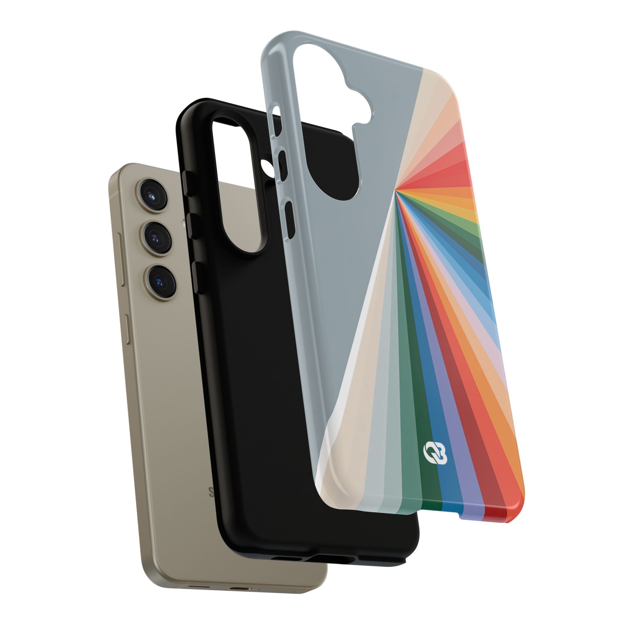 Grey Tough Phone Case for Samsung - Slate Prism Burst