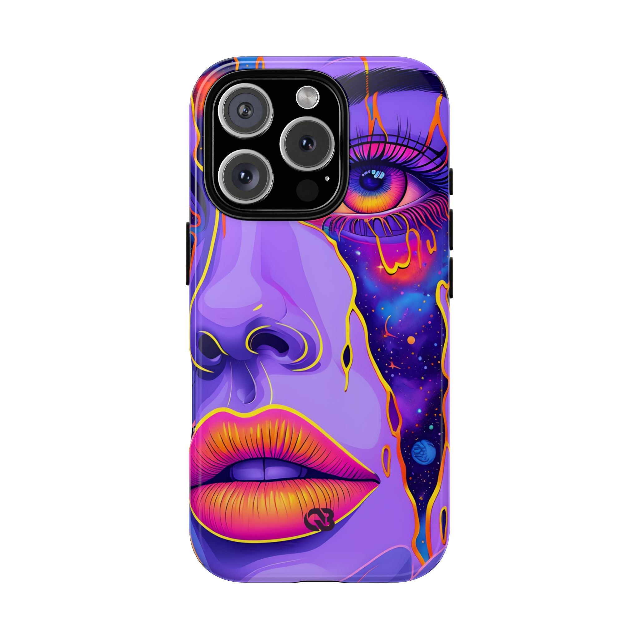 Violet Cosmic Gaze · Tough Custodia per iPhone