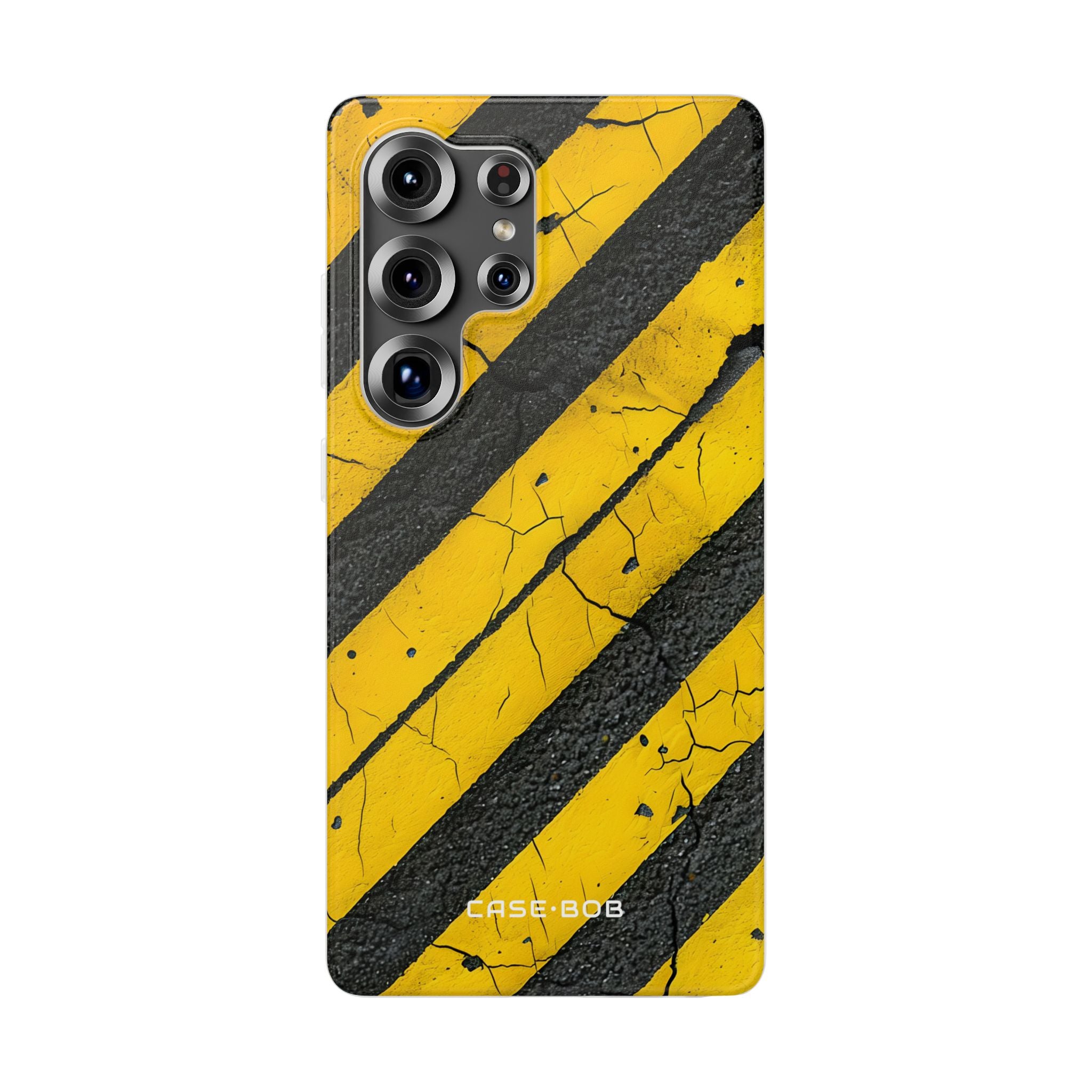 Gelber Streifen Distress Samsung S25 Ultra Case - Soft