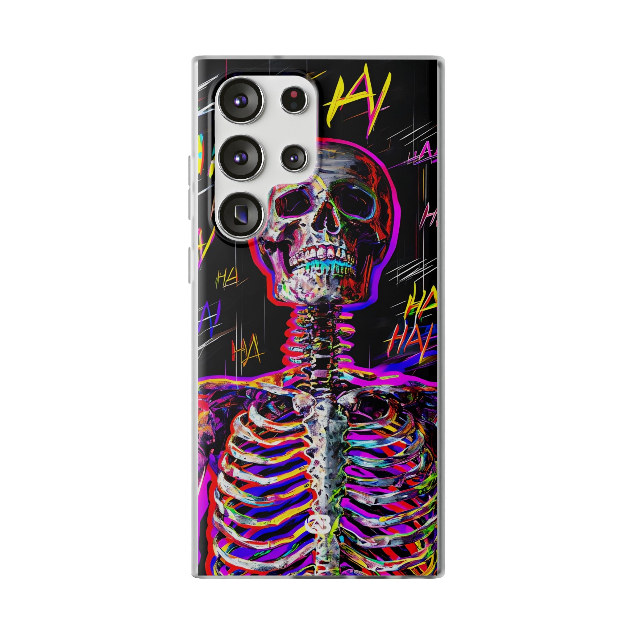 Neon Glitch Skeleton · Soft Handyhülle für Samsung
