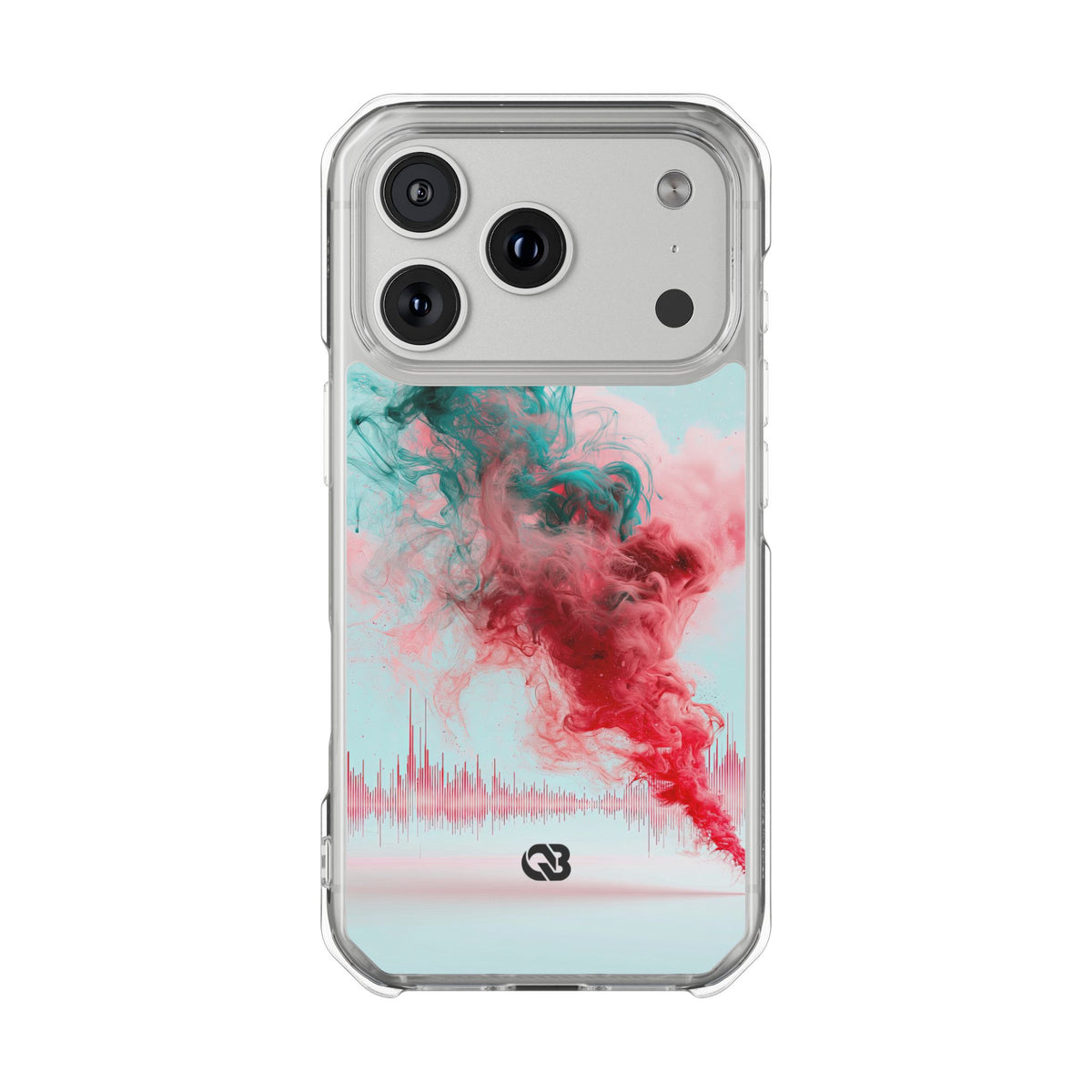Sonic Bloom · Clear Impact Magnetic Phone Case for iPhone · Red