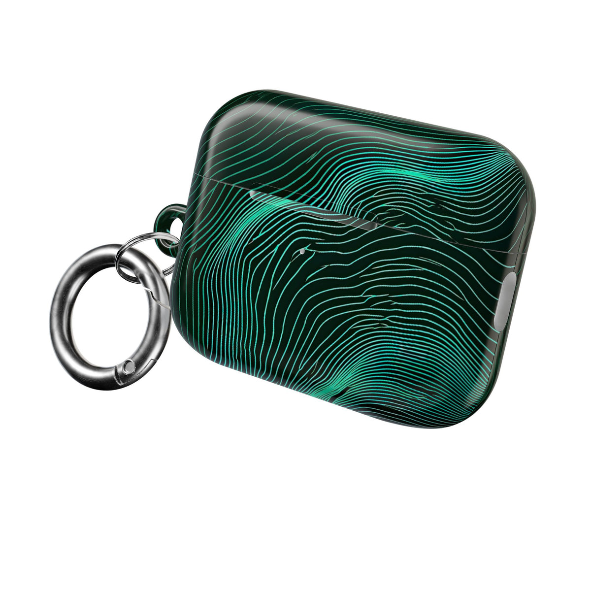 Emerald Topo Ridge · Hard Case for AirPods & AirPods Pro · Green
