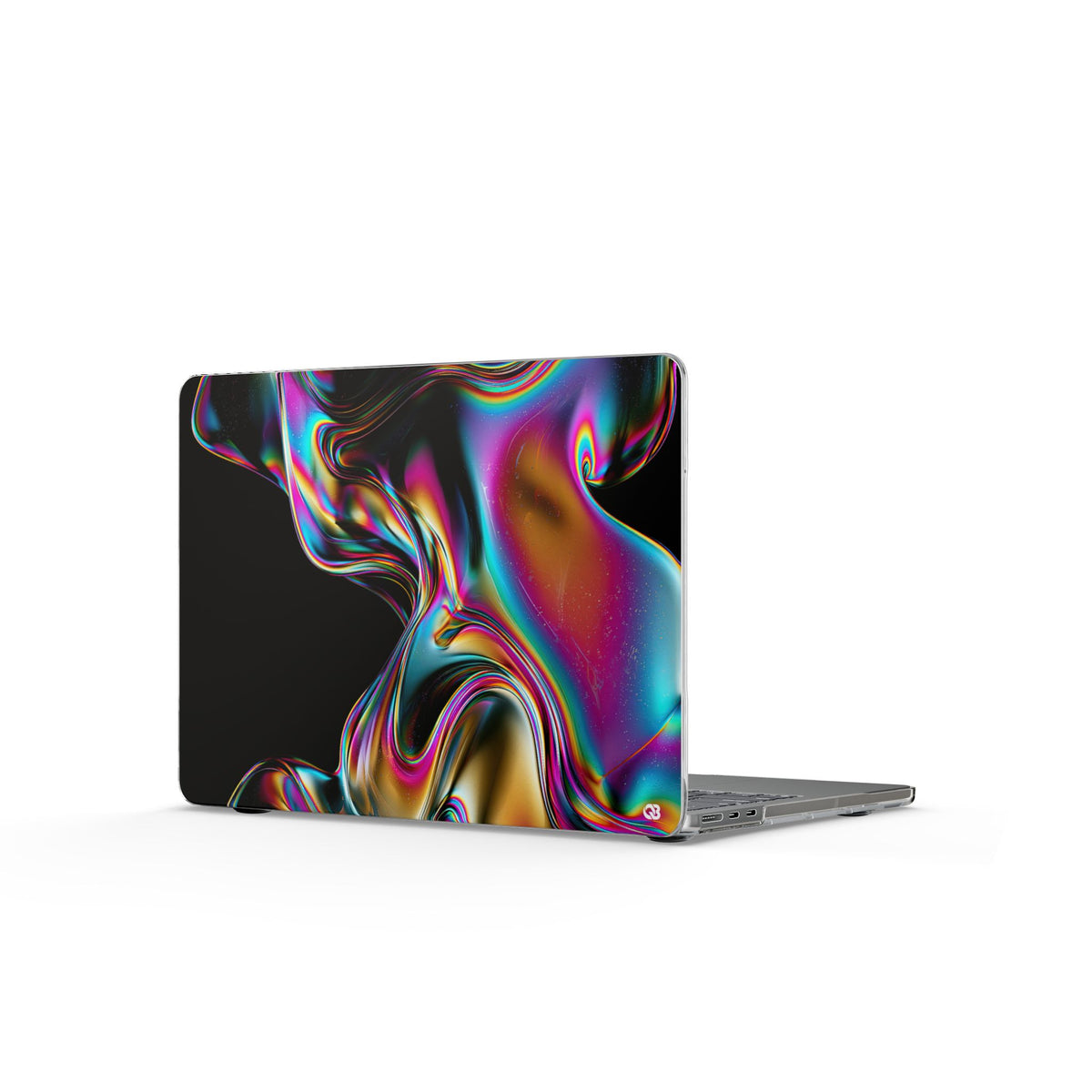 Prismatic Flow · Clear Hard Case for MacBook · Black