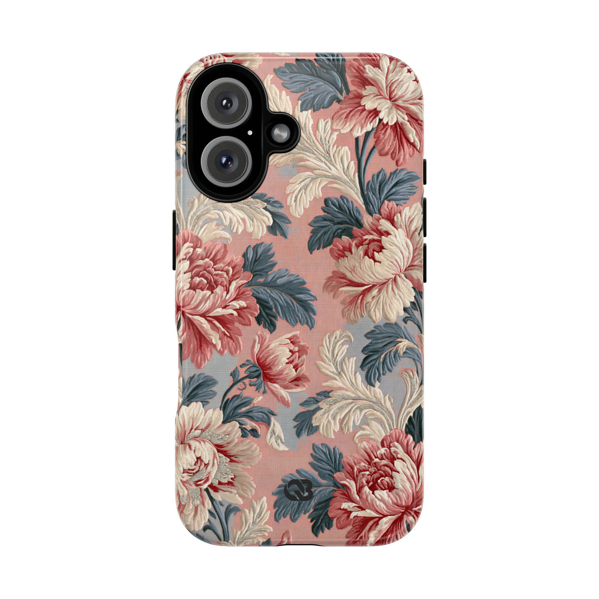 Blush Peony Jacquard · Tough Phone Case for iPhone · Pink