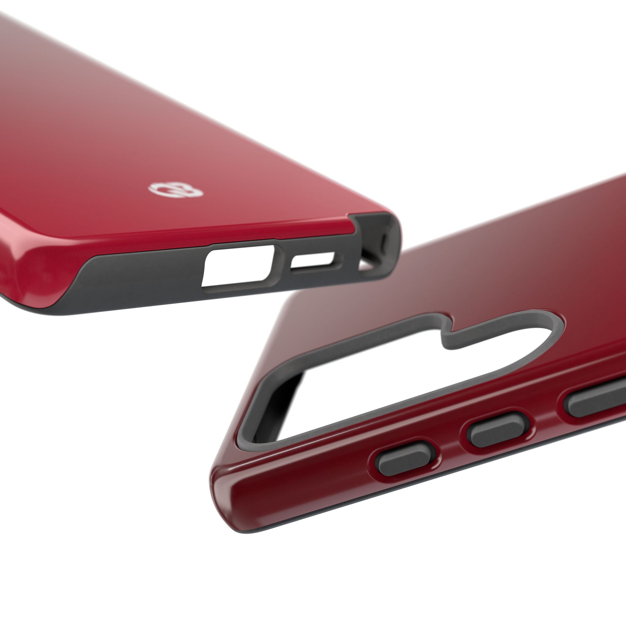 Red Tough Phone Case for Samsung - Crimson Velvet Fade